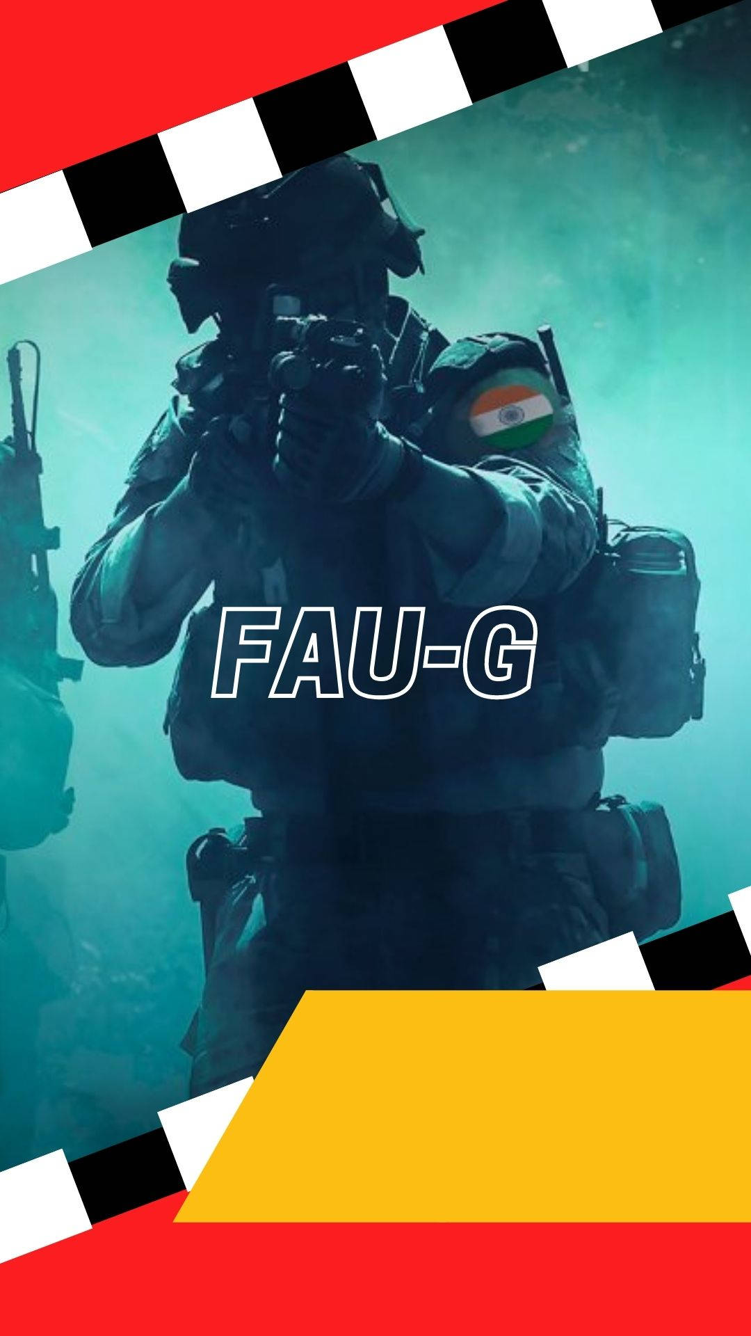 Soldier som sikter med gevær FAU-G Fargerik Bakgrunner
