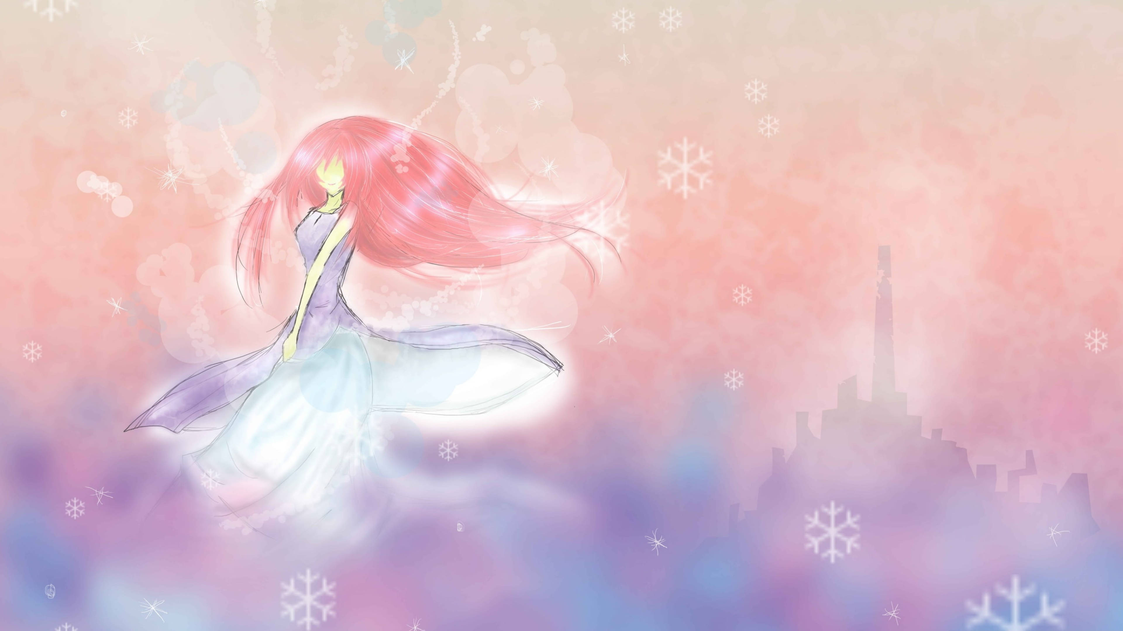 Solid Pastel Rosa Luka Bakgrunner
