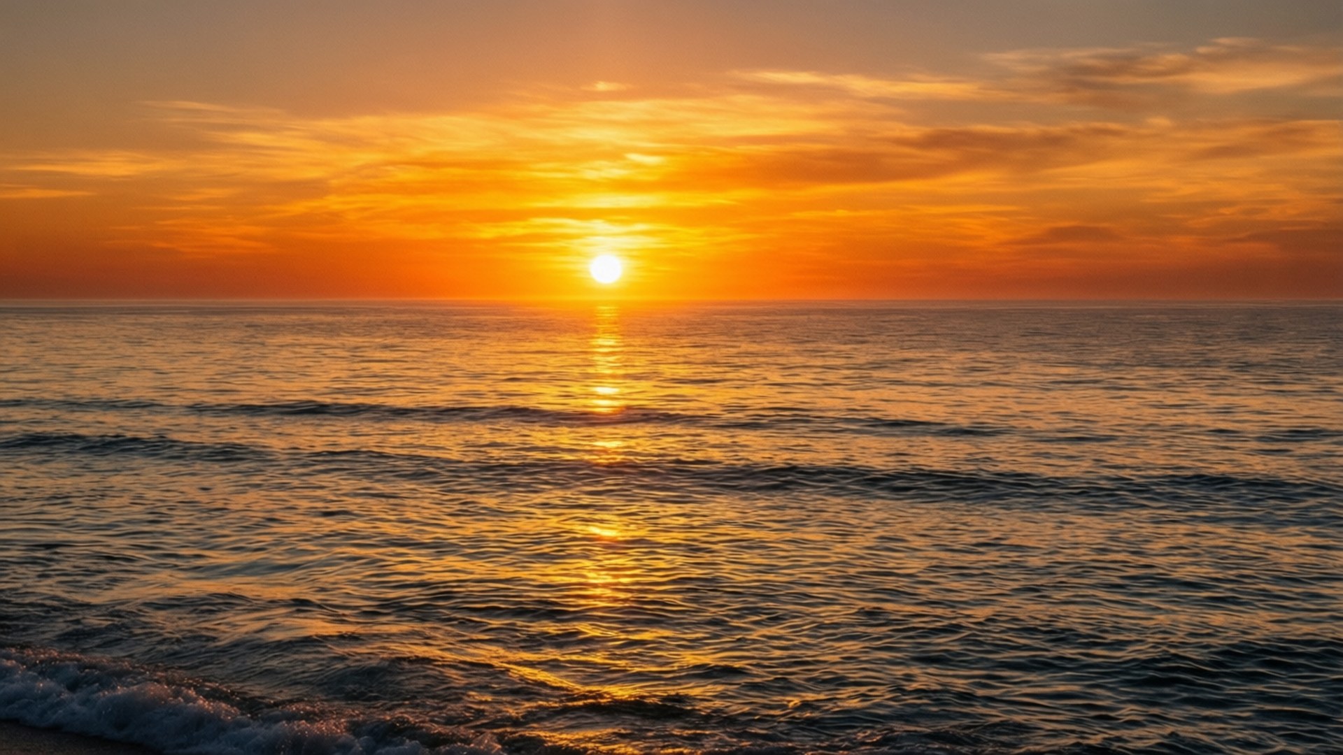 Solnedgang over havet Bakgrunner