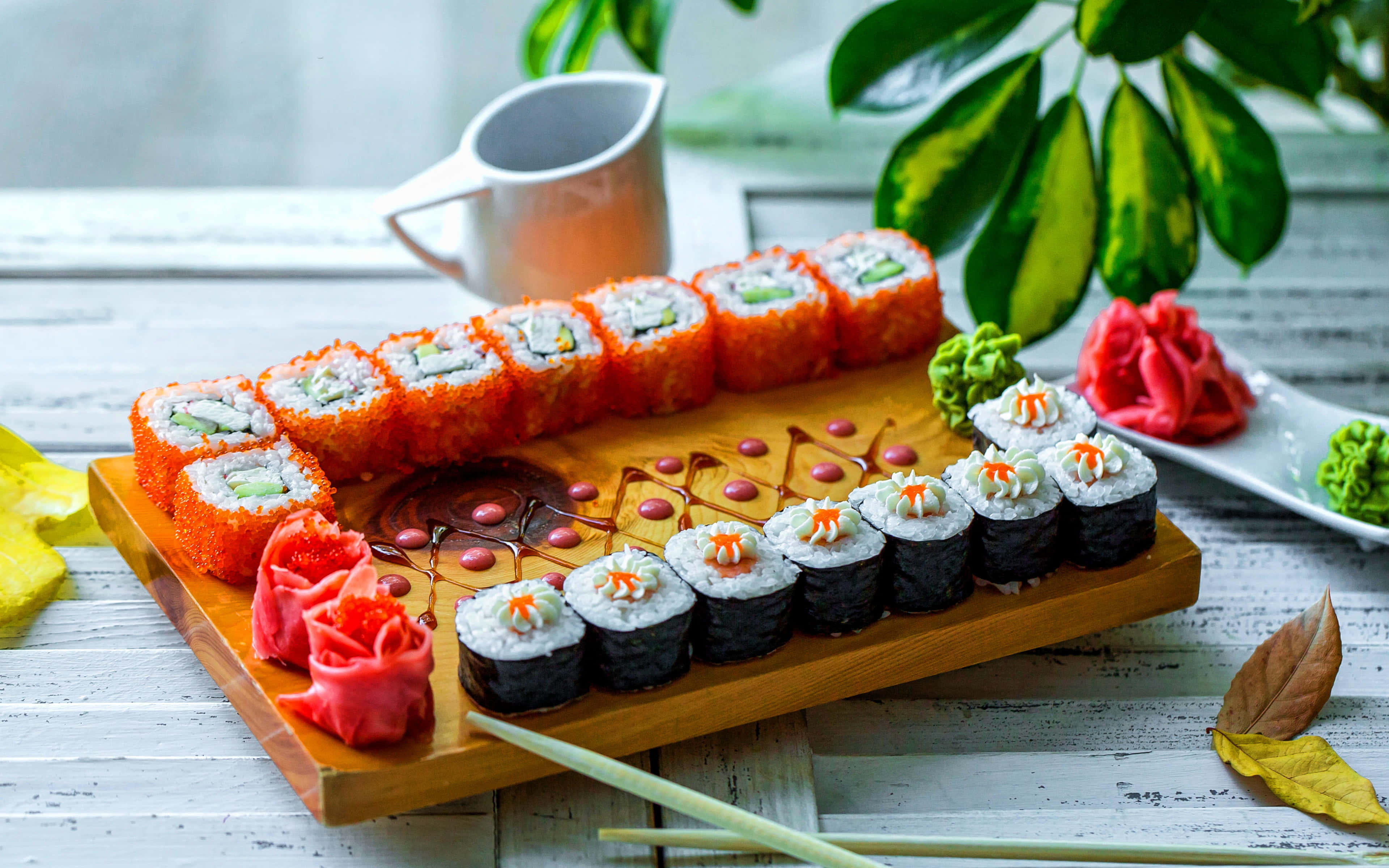 Sommerestetiske sushityper bilde Bakgrunner