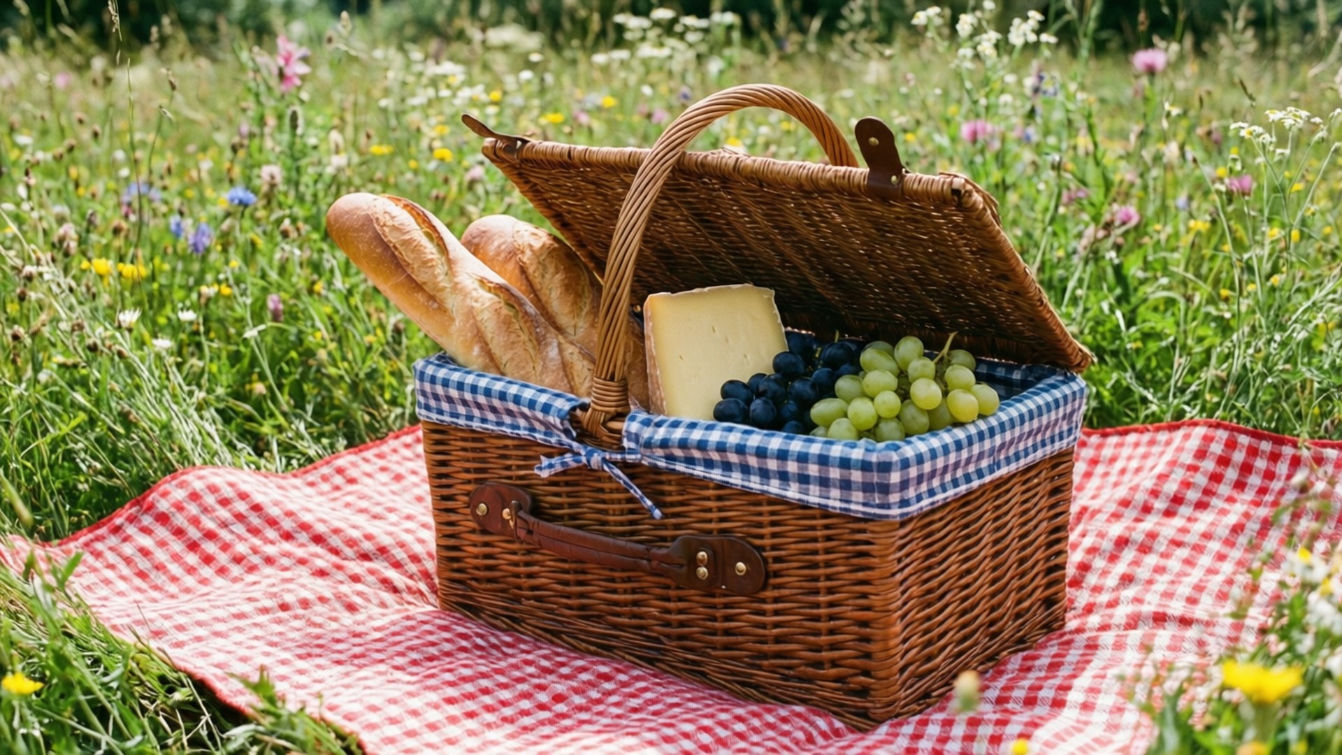 Sommerpiknikoppsett Bakgrunner