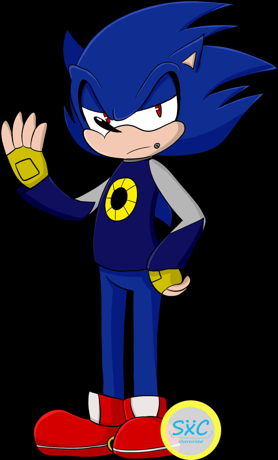 Sonic-karakter animasjonspositur Bakgrunner