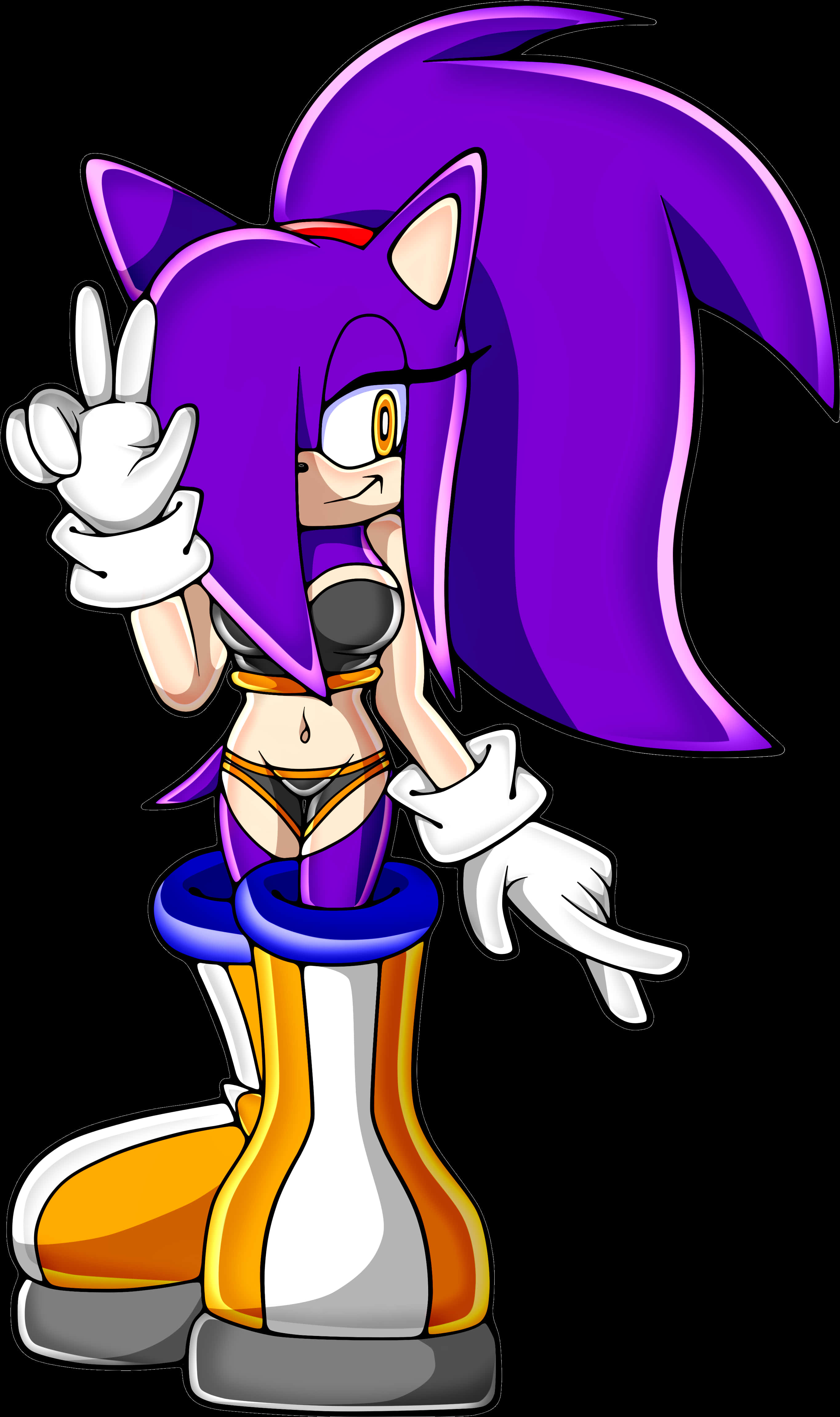 Sonic-karakter i Nights Into Dreams-stil Bakgrunner