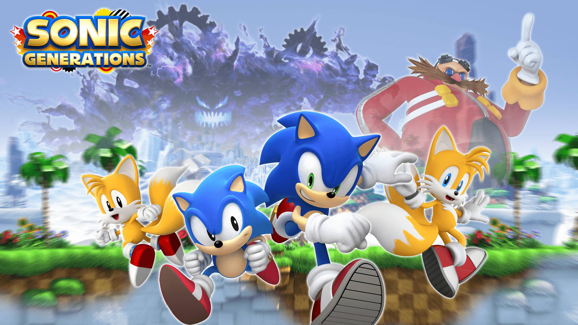 Sonic Generations-plattformspill HD-bakgrunnsbilde.