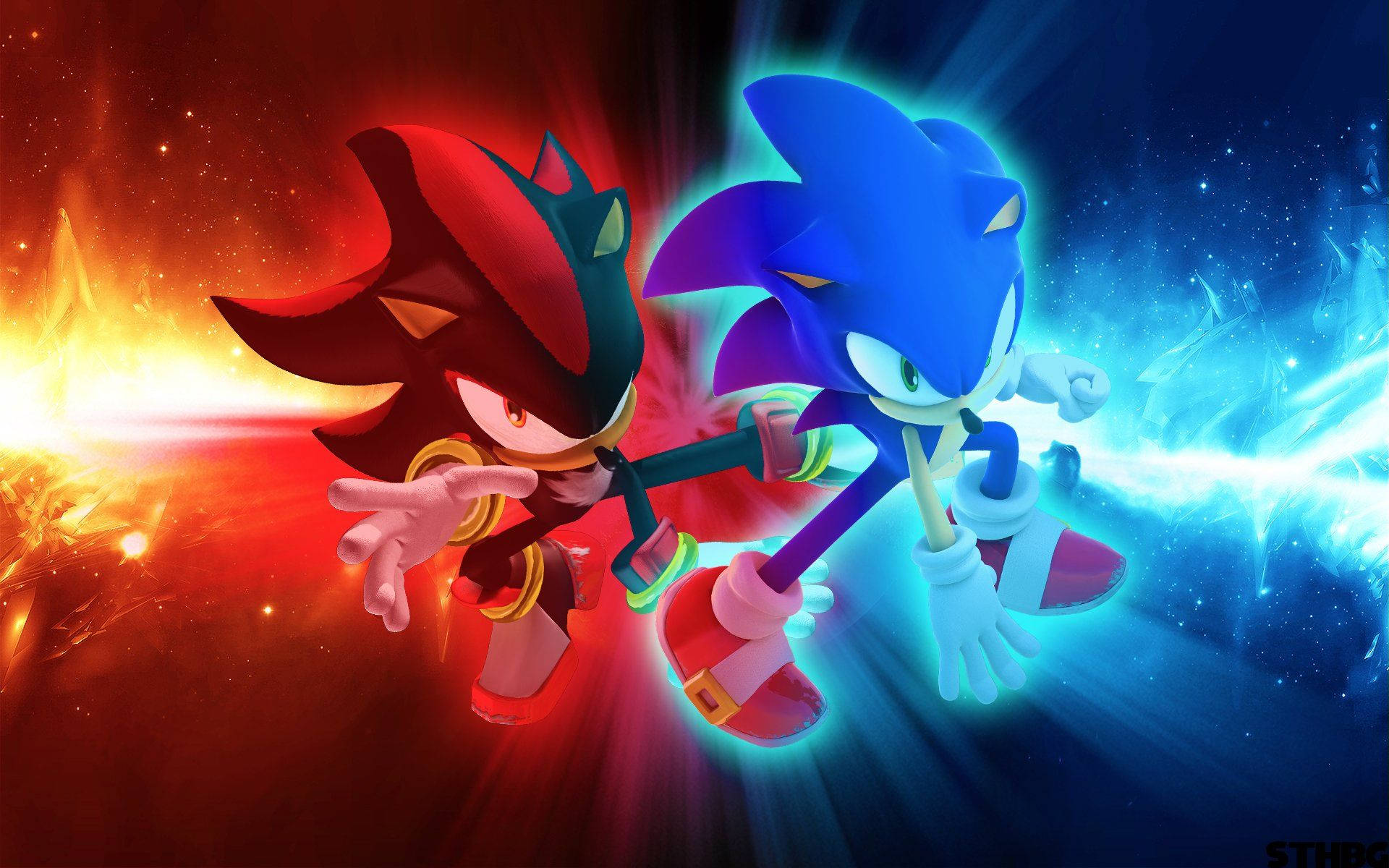 Sonic og Shadow Bakgrunner
