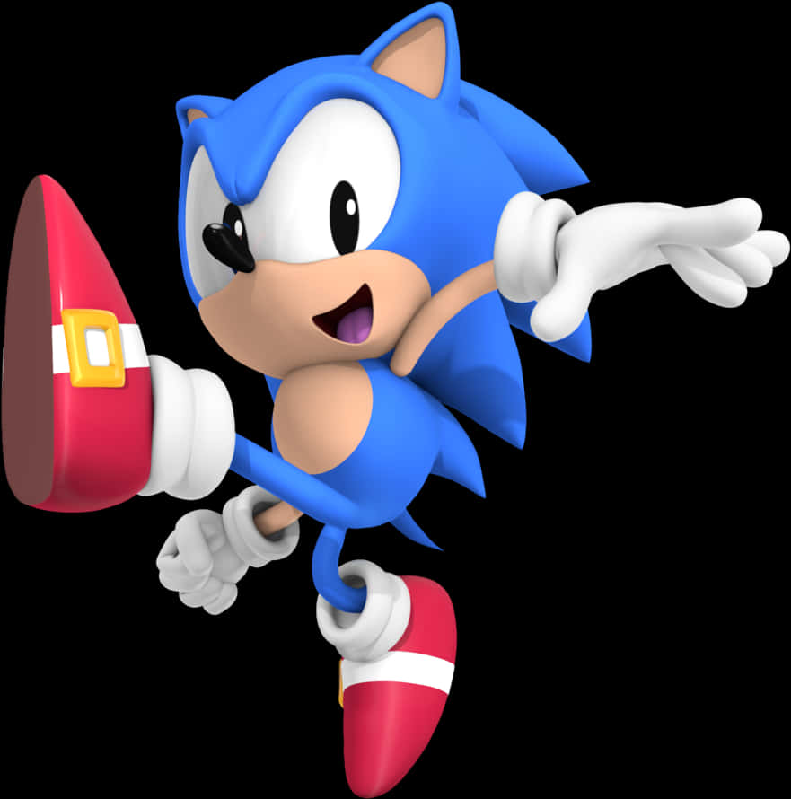 Sonic The Hedgehog klassisk positur Bakgrunner