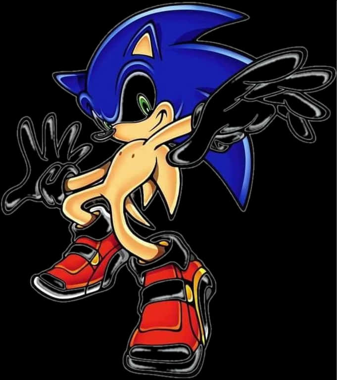 Sonic the Hedgehog klassisk positur Bakgrunner