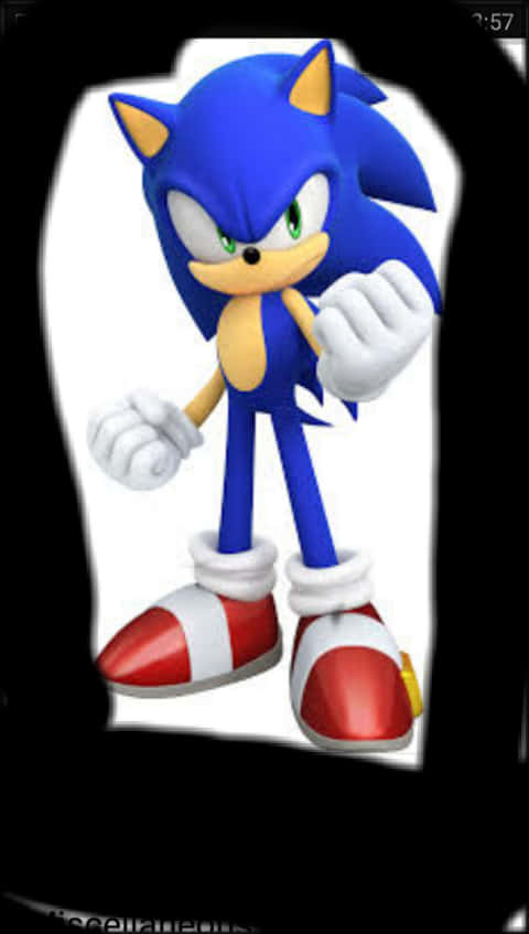 Sonic the Hedgehog stående positur Bakgrunner
