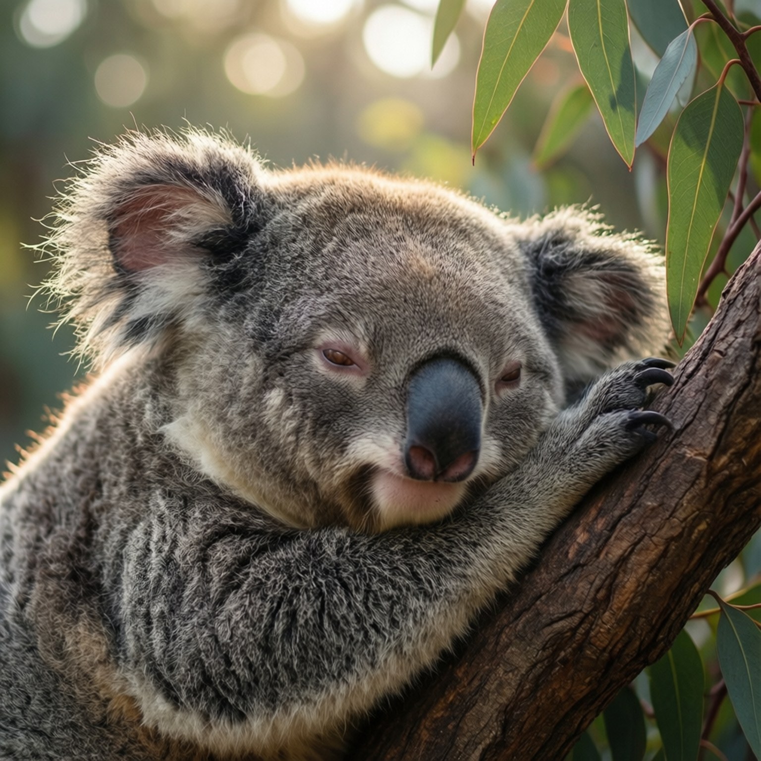 Sovende koala morgen Bakgrunner