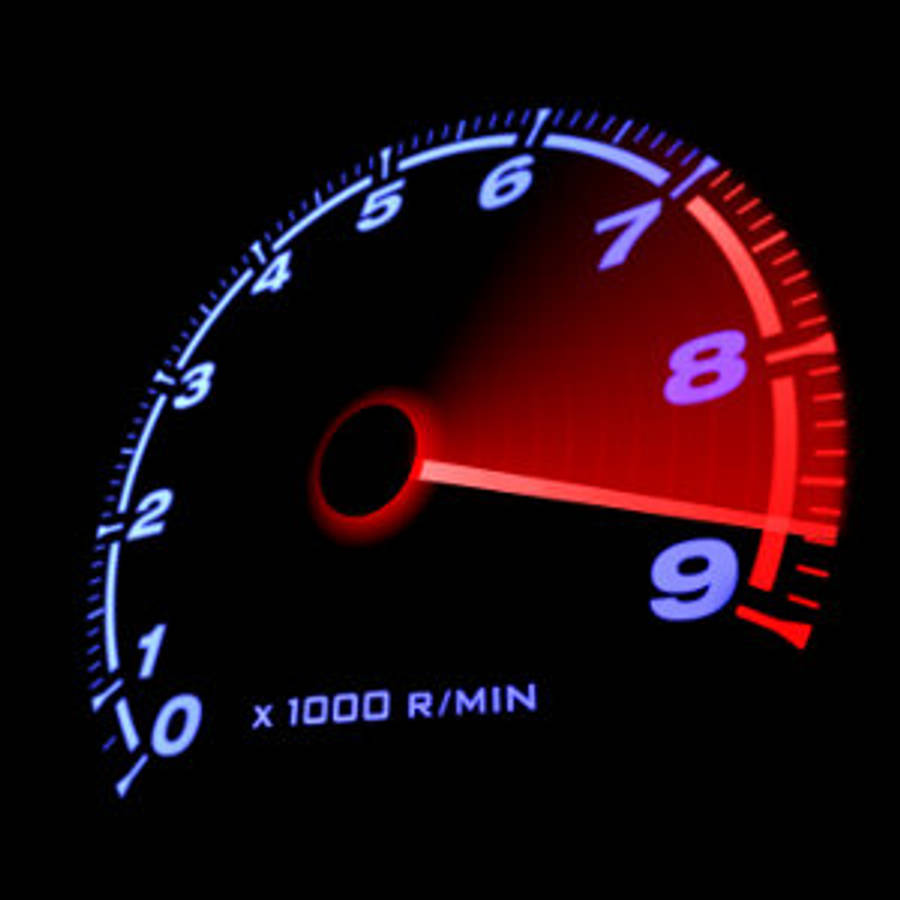 Speedtest Tall Rød Bakgrunner