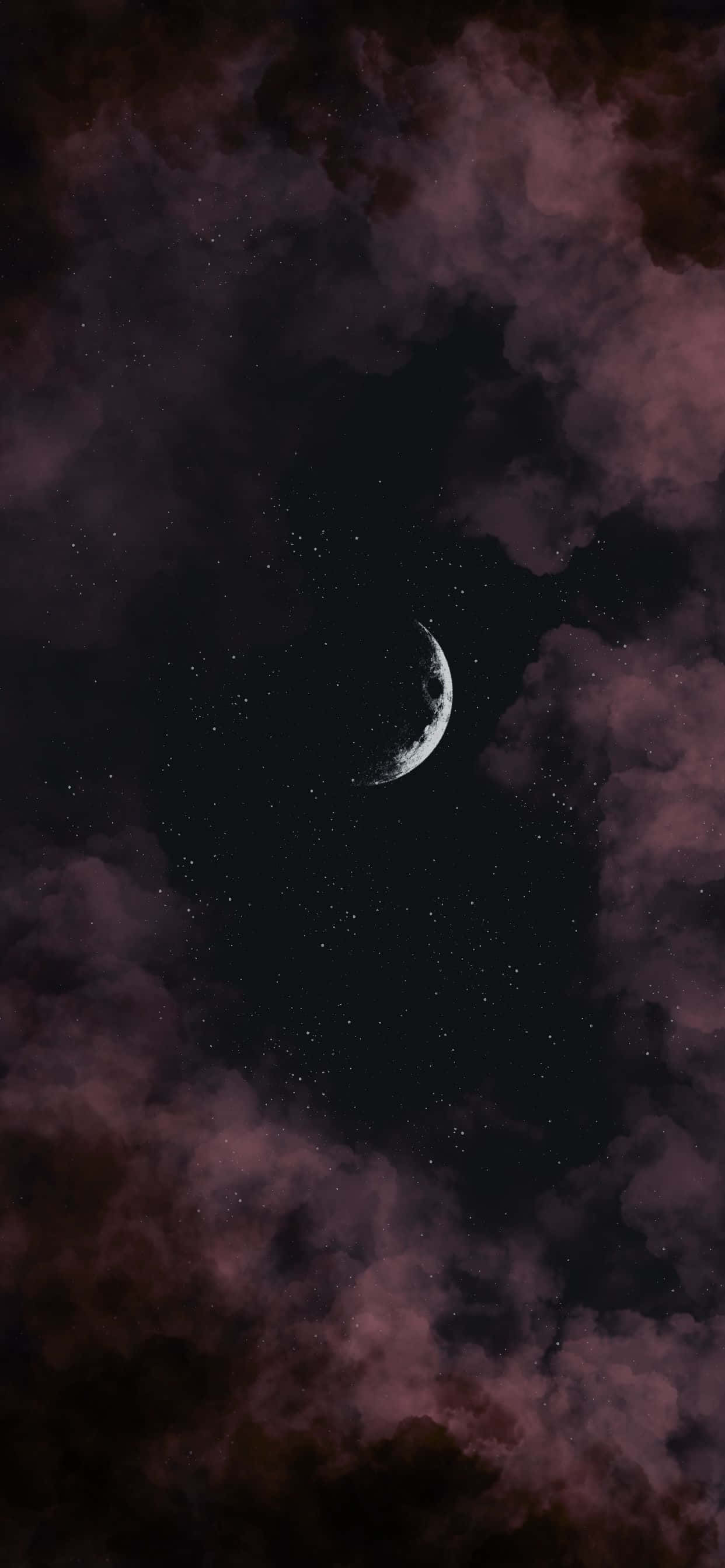 Spektakulær måneklar nattehimmel Bakgrunner