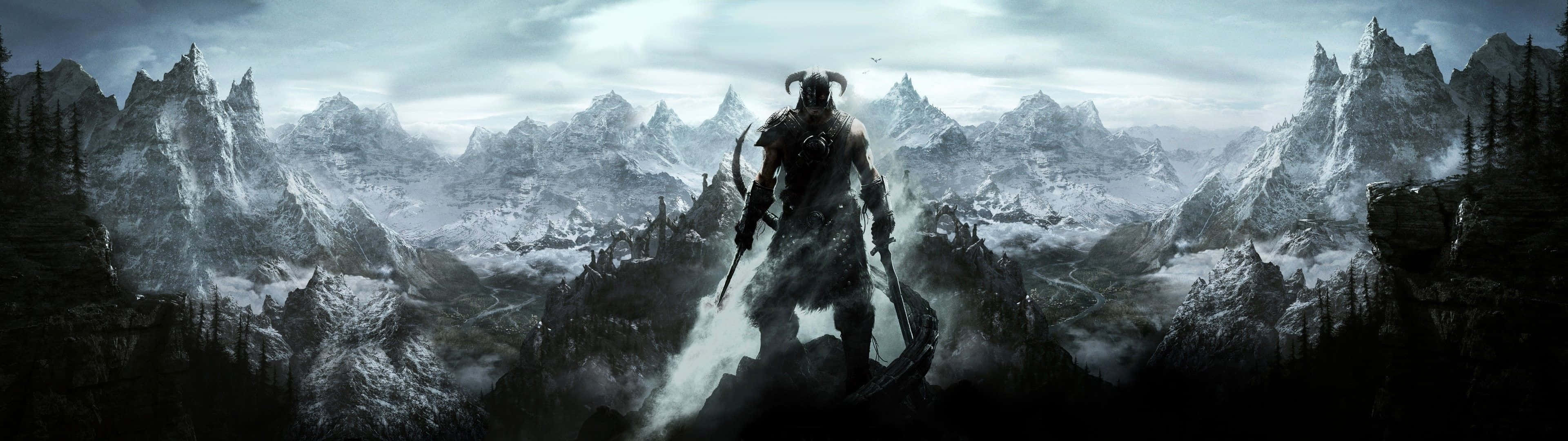 Spektakulær Skyrim Pixel 3 skjermbakgrunn Bakgrunner