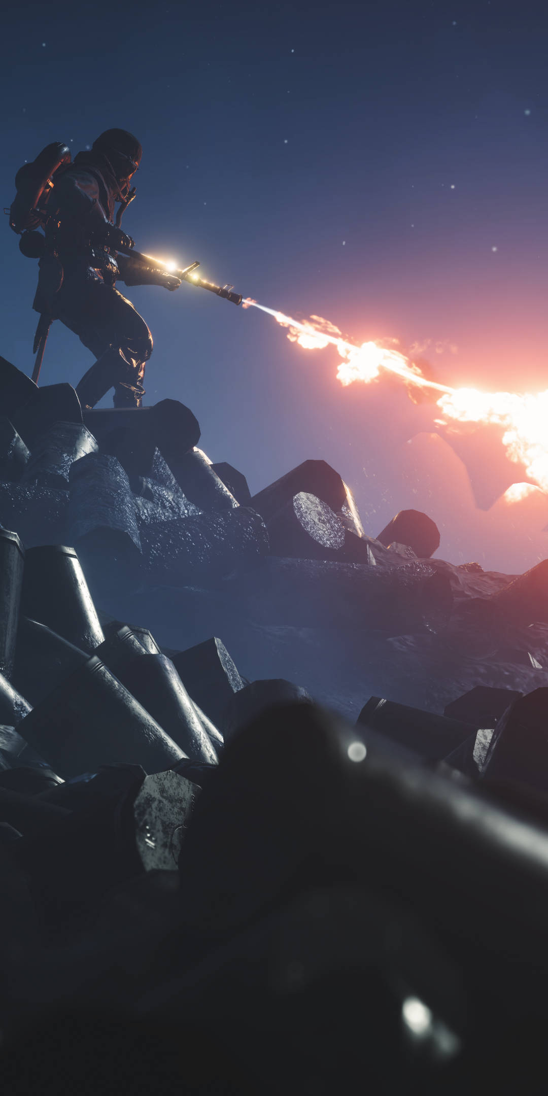 Spennende action med Battlefield 1 Flammekasteren på telefonen din. Bakgrunner