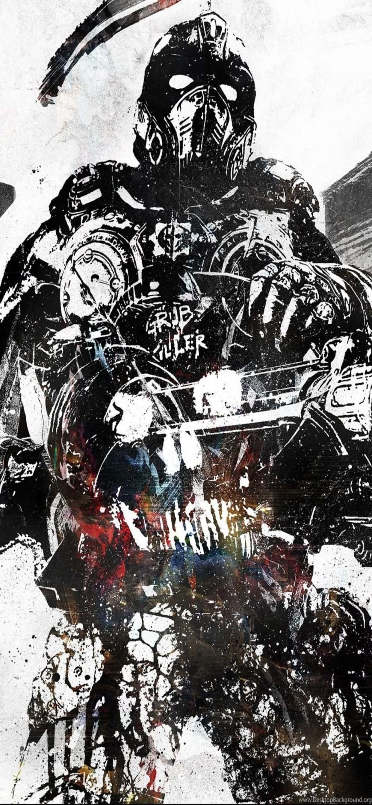 Spennende Gears of War 5-spillhandling på iPhone XS Max Bakgrunner