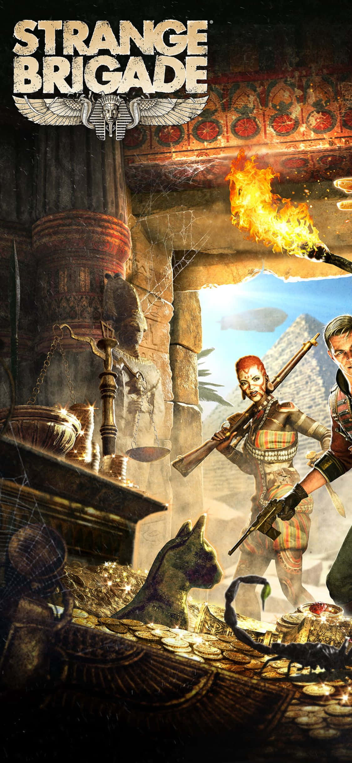 Spennende iPhone X Strange Brigade Spillbakgrunn Bakgrunner