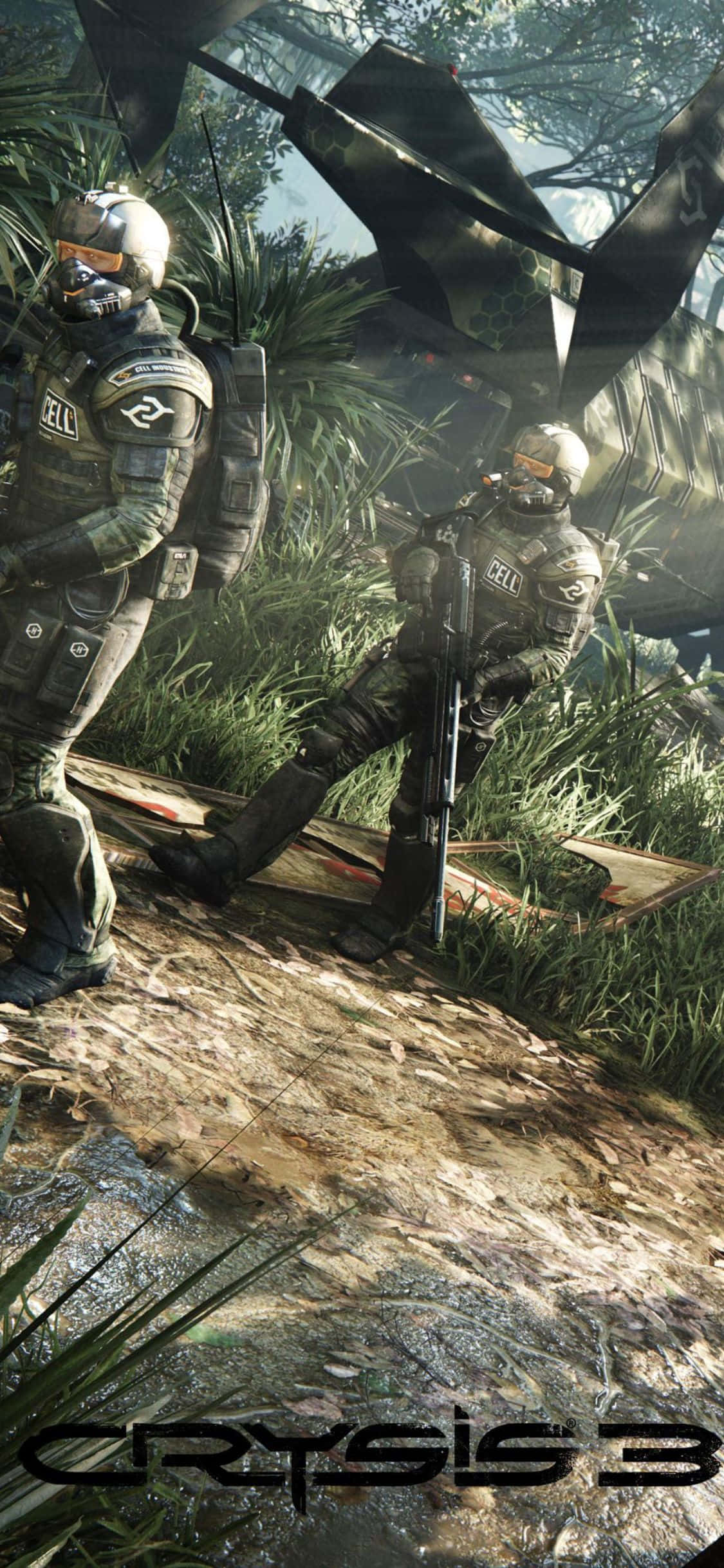 Spennende sci-fi fantasy-eventyr – Crysis 3 for iPhone X Bakgrunner