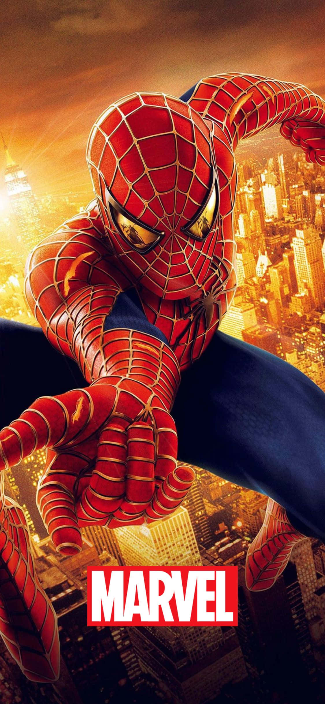 Spider-Man 2 Plakat iPhone XS Marvel Bakgrunn Bakgrunner