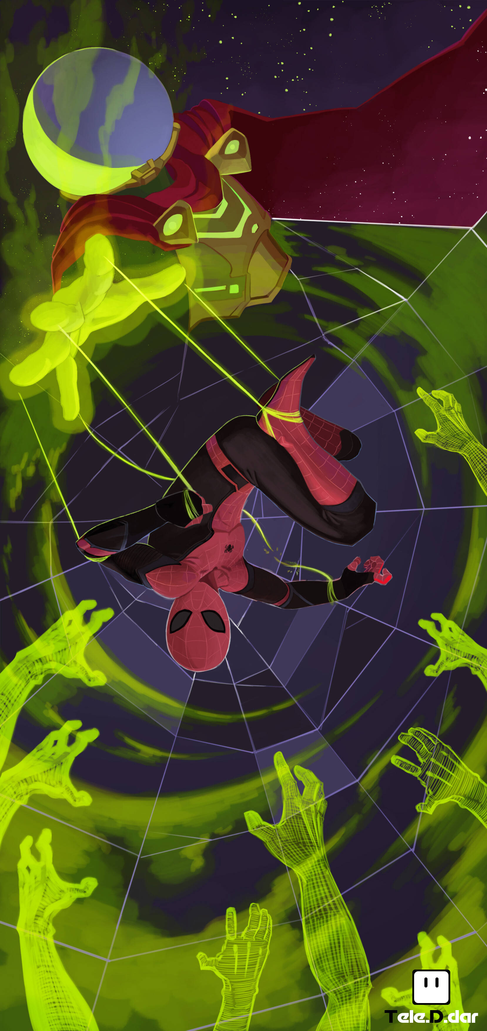 Spider Man Far From Home Mysterio Fanart Bakgrunner