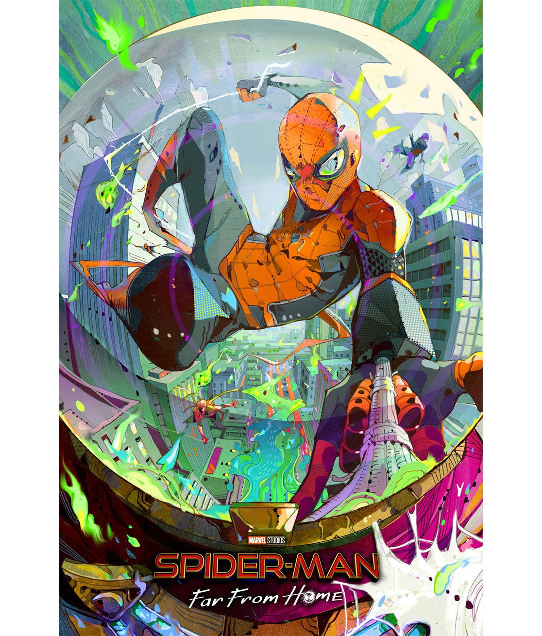 Spider Man Far From Home Fan Art Bakgrunner
