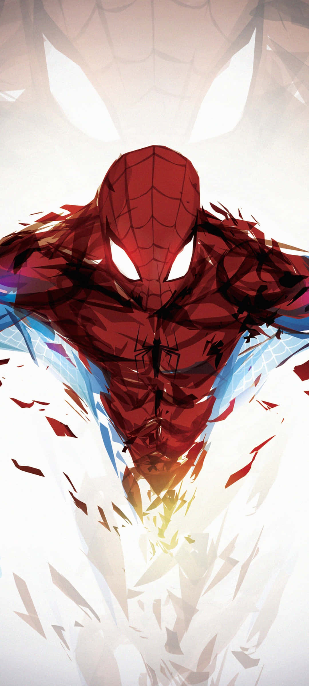 Spider-Man flyr gjennom luften Bakgrunner
