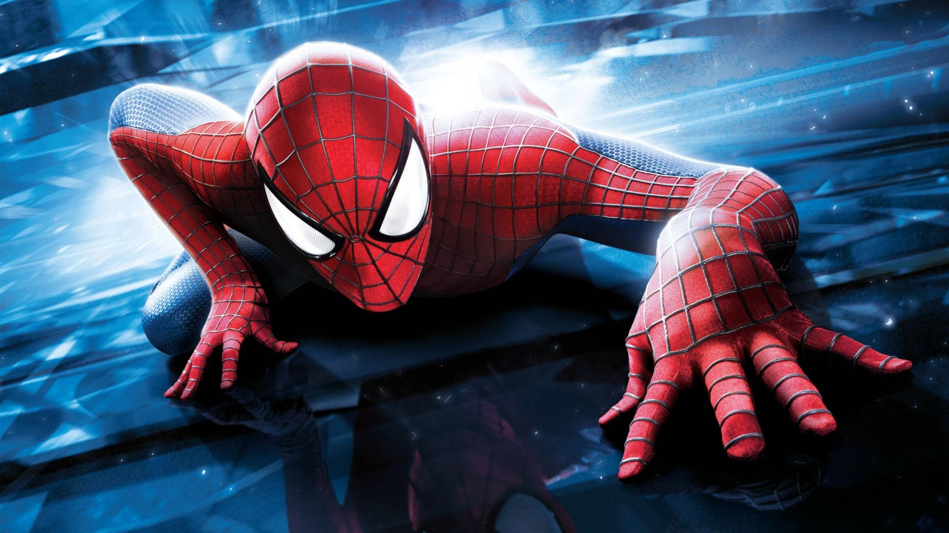 Spider-Man gjør kort prosess med å skalere byen Bakgrunner