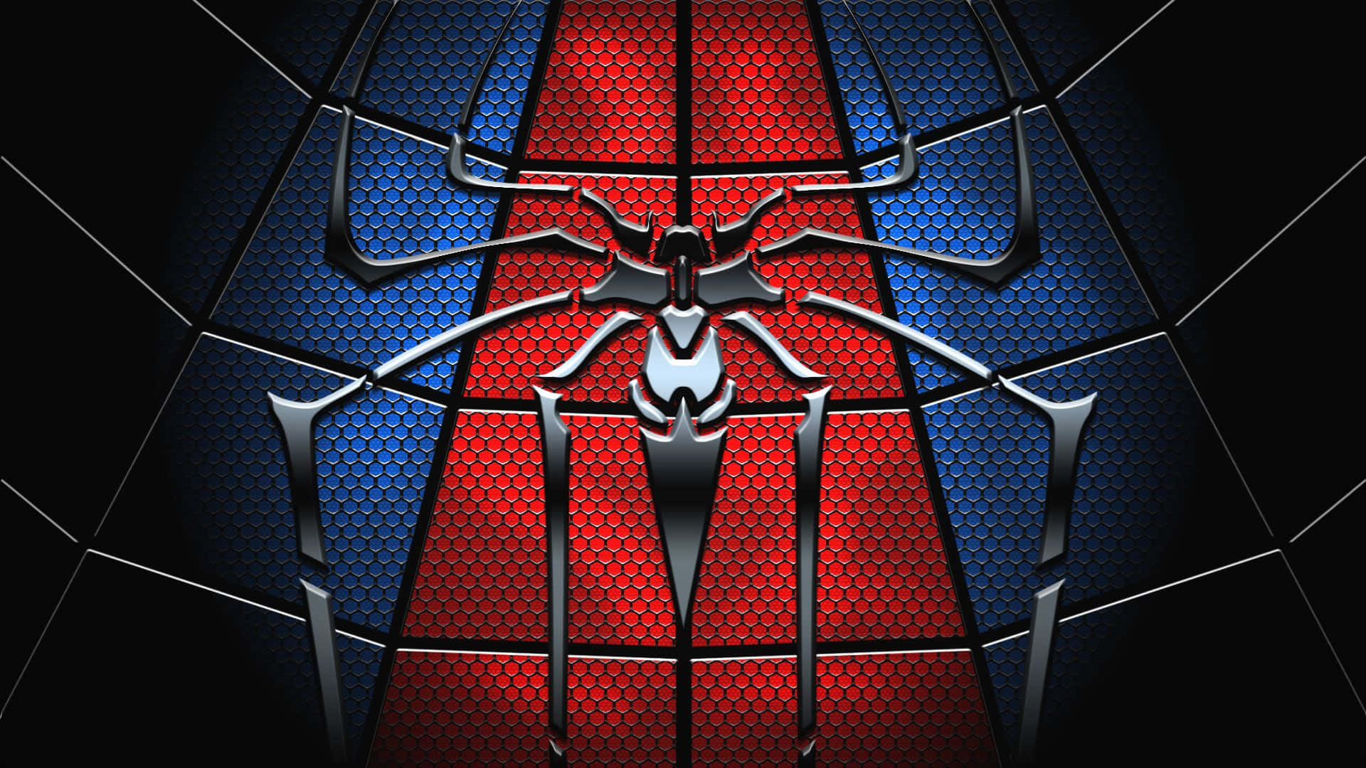 Spider Man-logo på edderkoppnett Bakgrunner