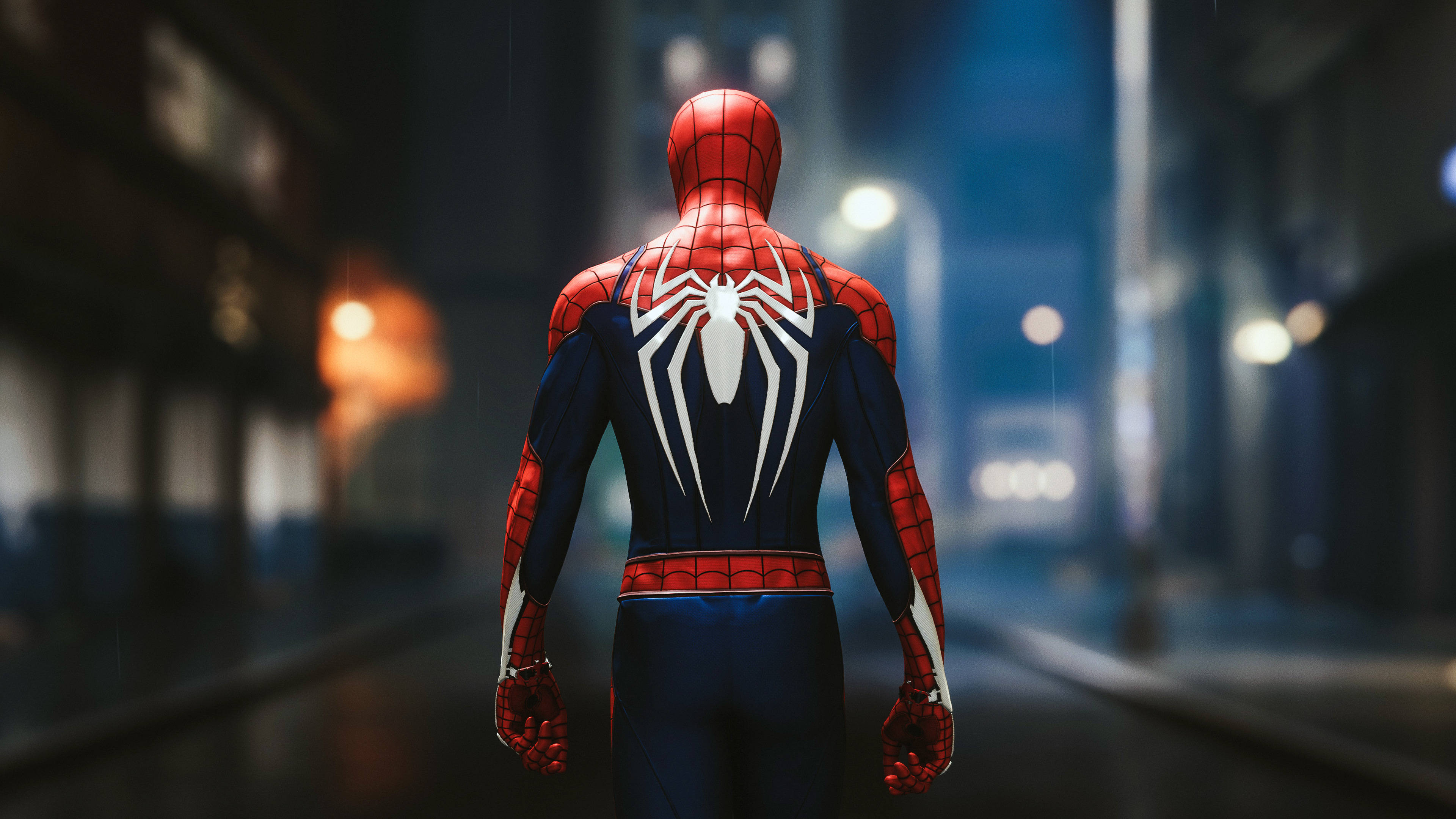 Spider Man Ps4 i Smug Bakgrunner