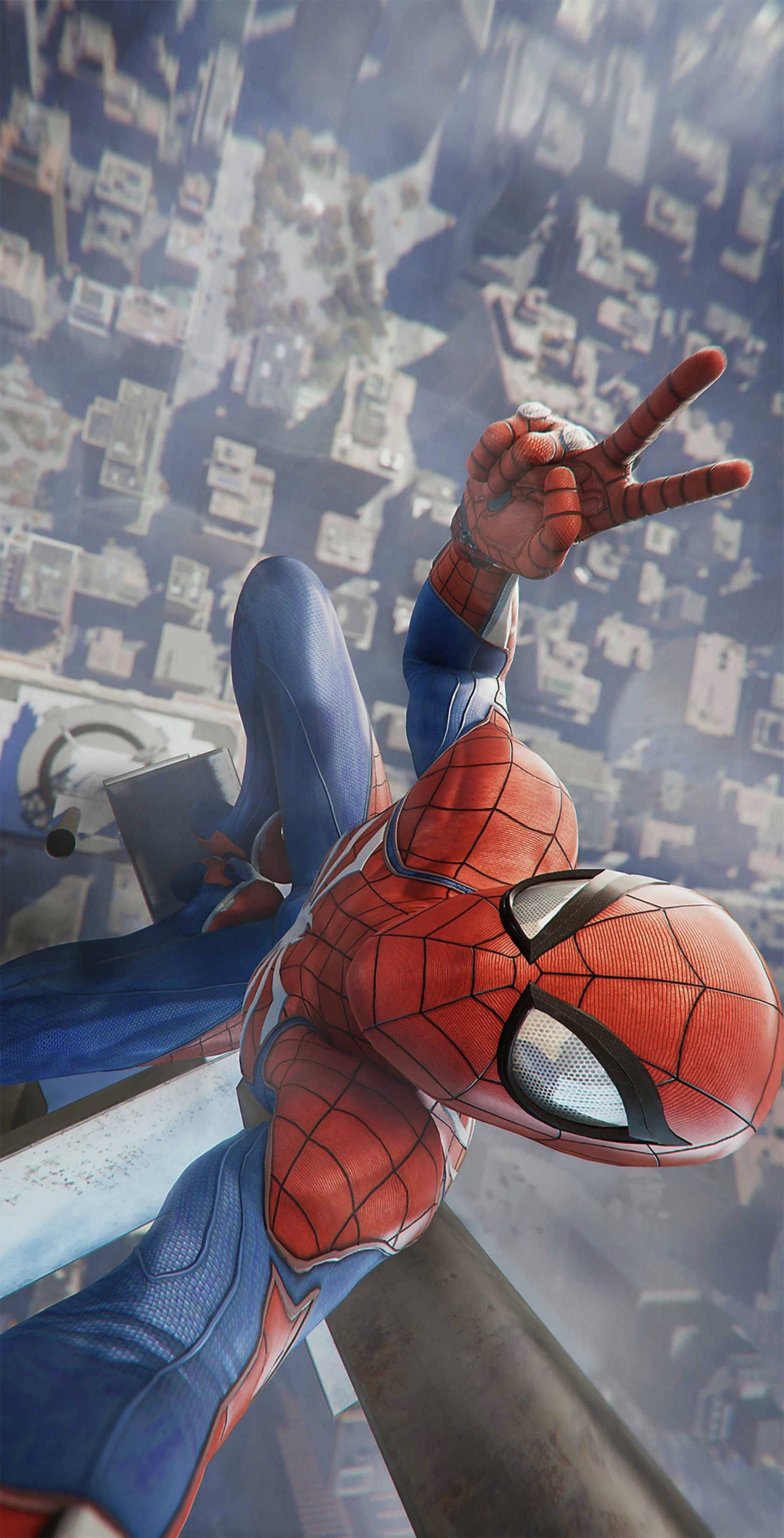 Spider Man Ps4-selfie Bakgrunner