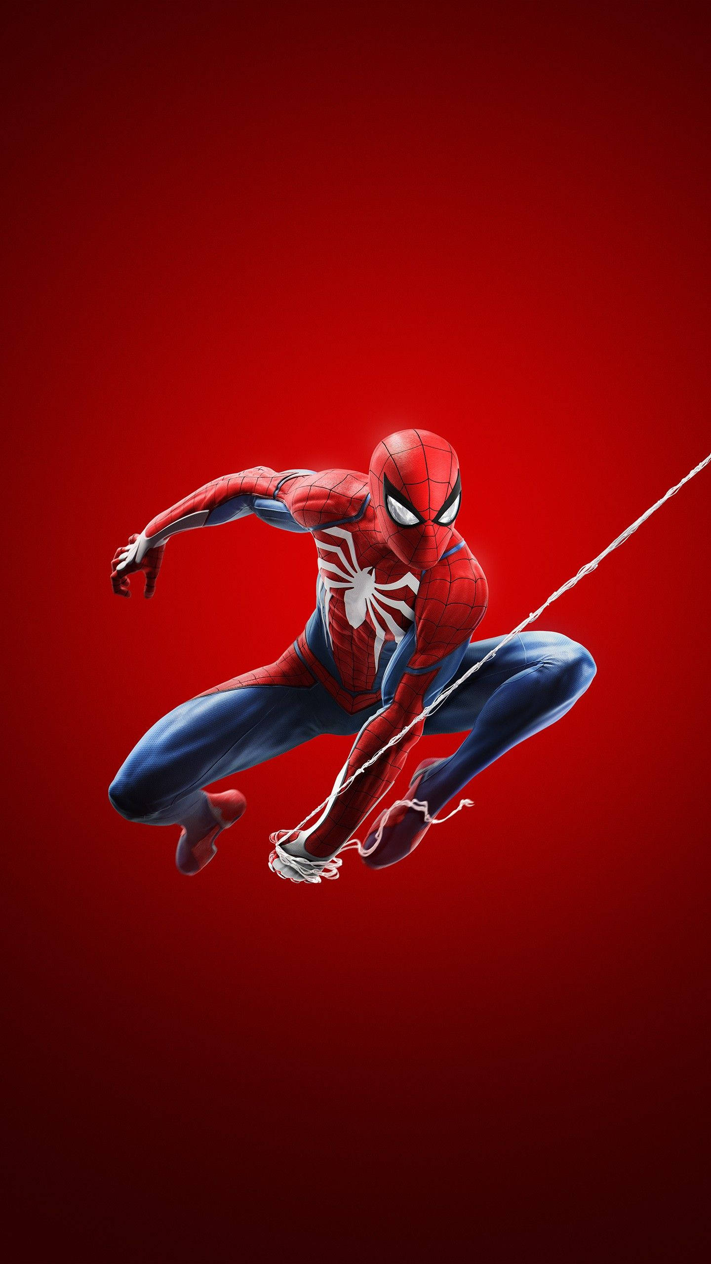 Spider-Man Rødt Nett Marvel iPhone X Bakgrunner