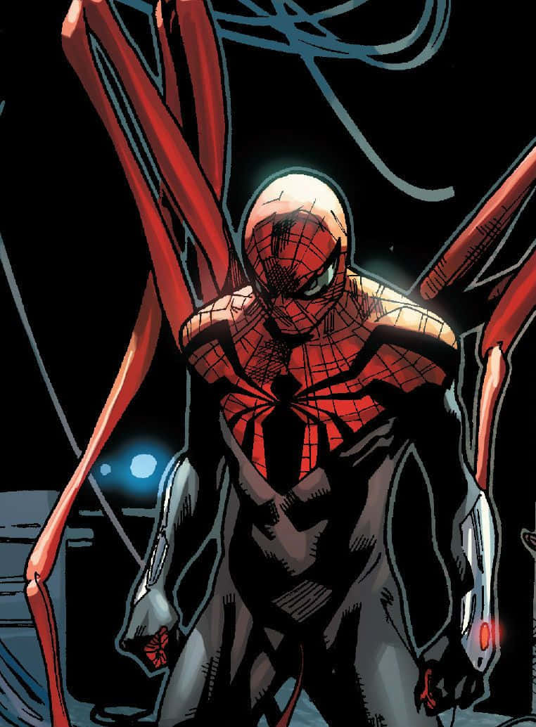 Spider-Man svinger gjennom New York City klar til å redde dagen Bakgrunner