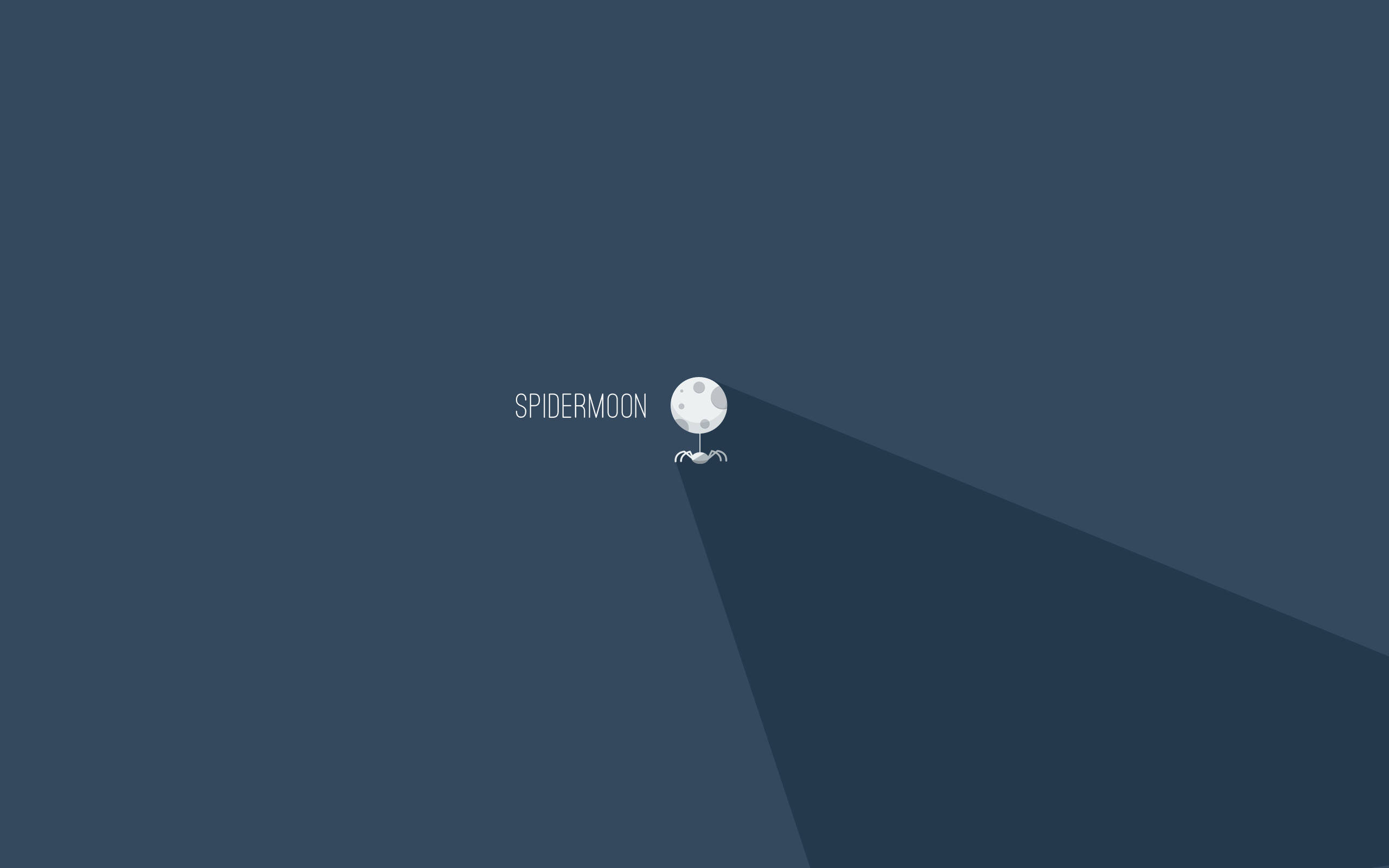 Spidermoon Minimalistisk Estetisk Laptop Bakgrunner