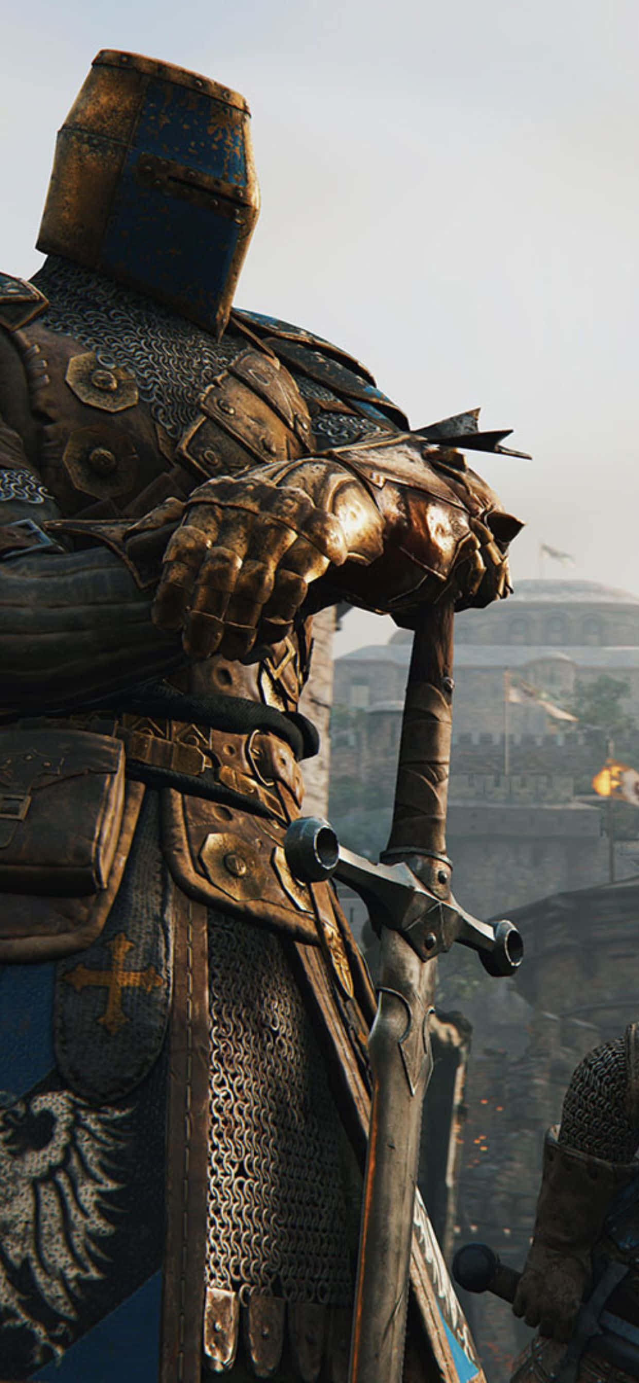 Spill For Honor på den nyeste Apple iPhone Xs Max. Bakgrunner
