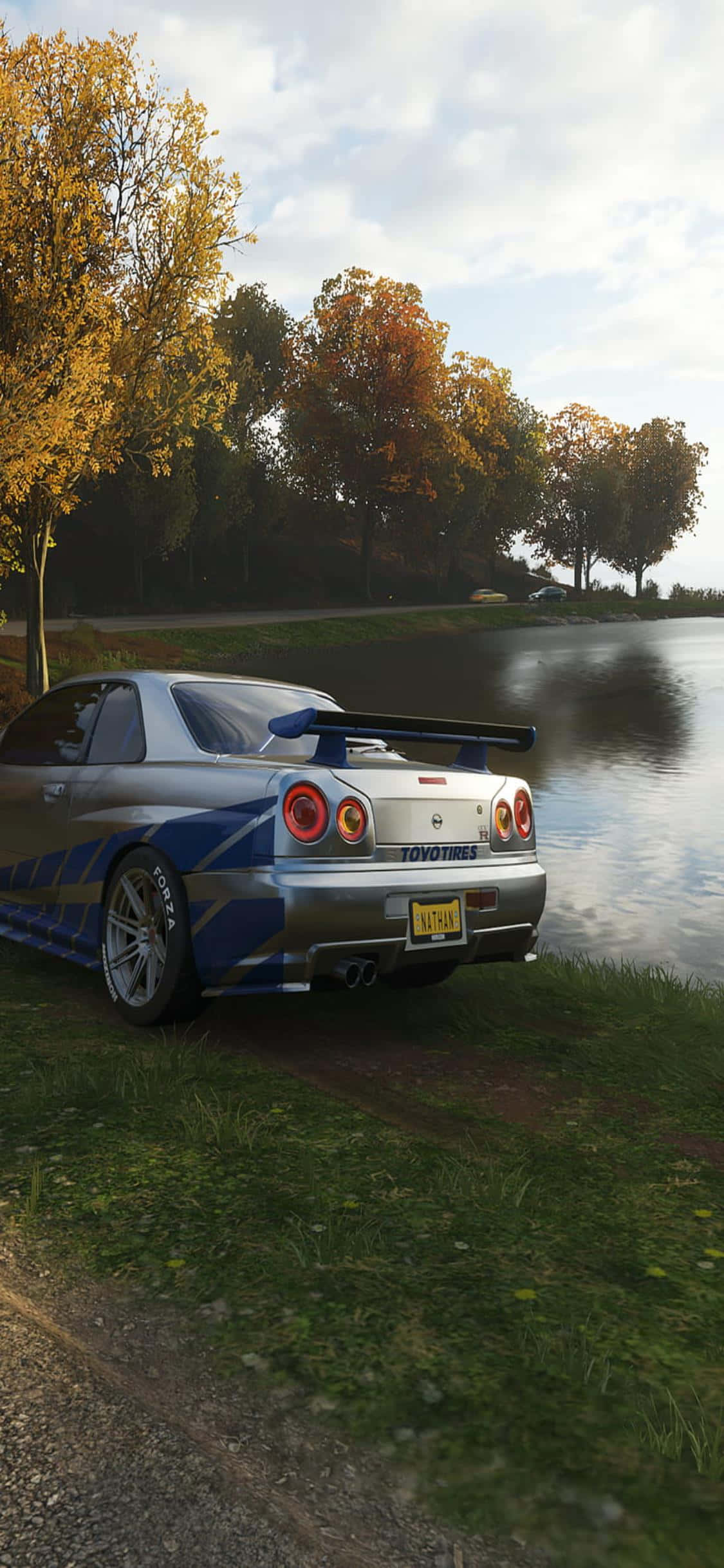 Spill Forza Horizon 4 på en iPhone Xs Bakgrunner