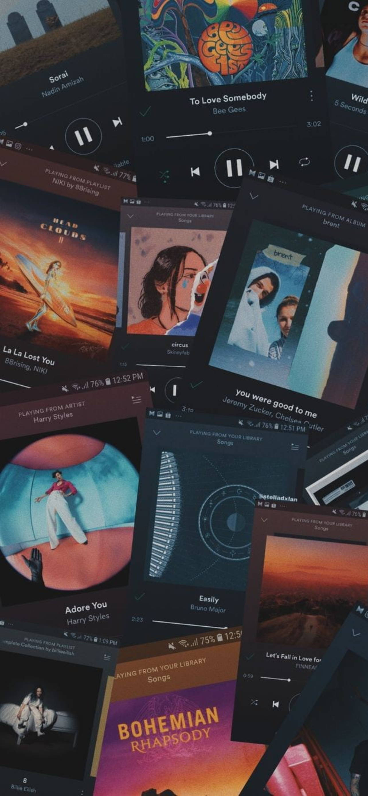 Spiller Nå på Spotify Bakgrunner