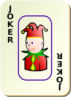 Spillkort Joker Illustrasjon Bakgrunner