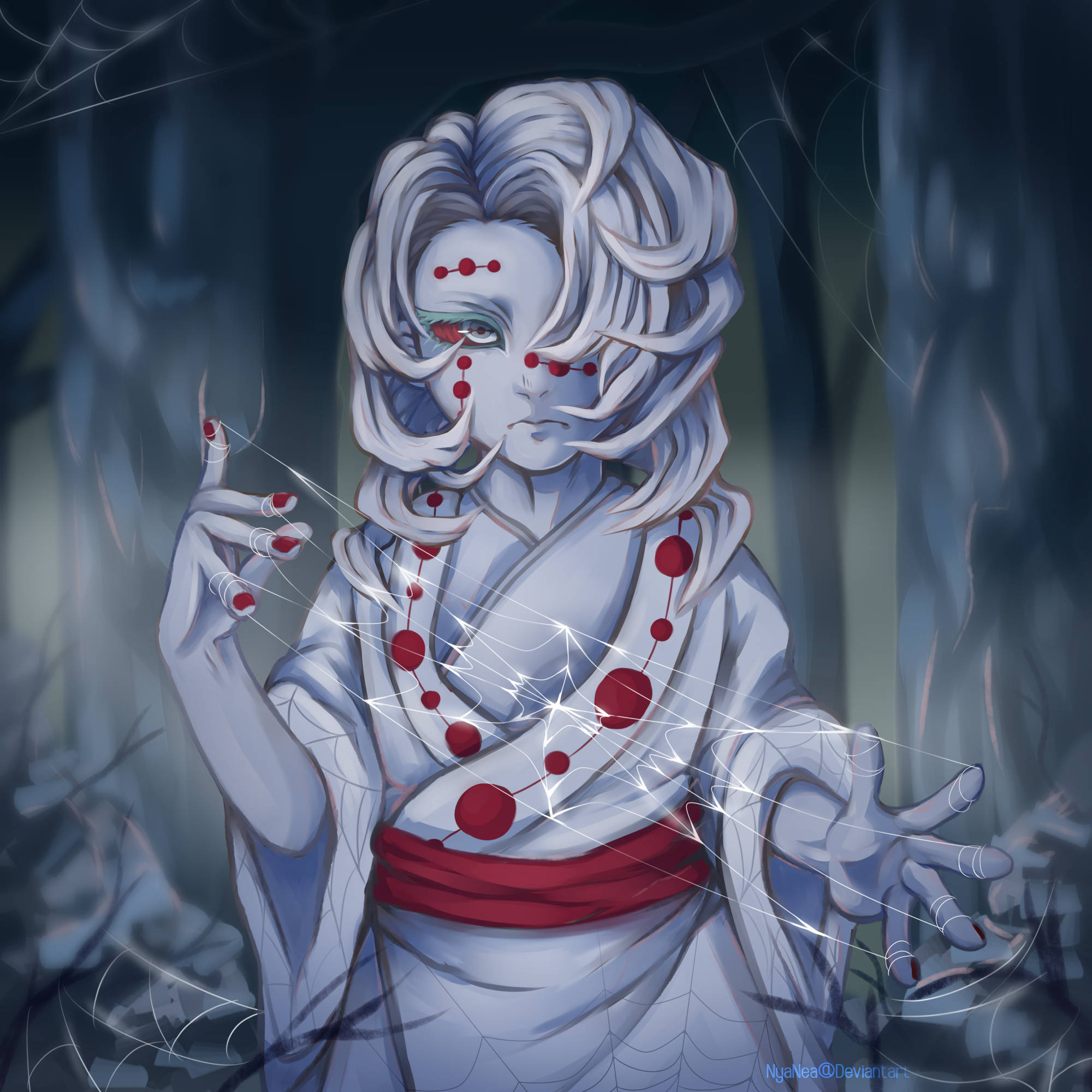 Spindelvev Rui Demon Slayer Bakgrunner