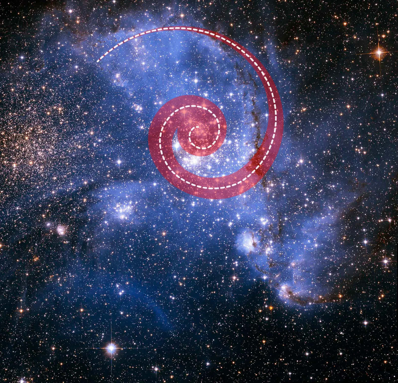 Spiralstjerner Hubble-bilder Bakgrunner