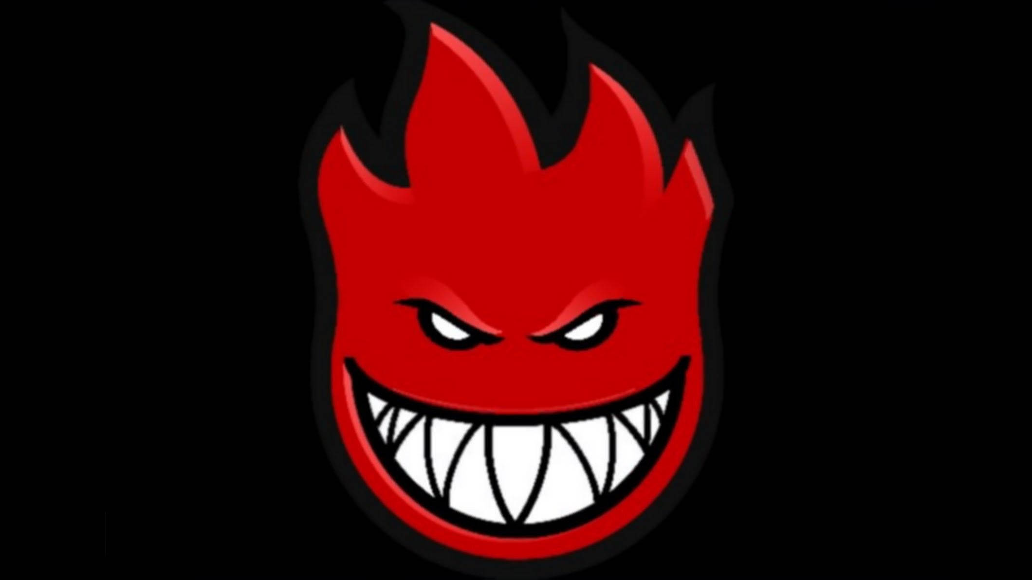 Spitfire-logo rødt og svart Bakgrunner