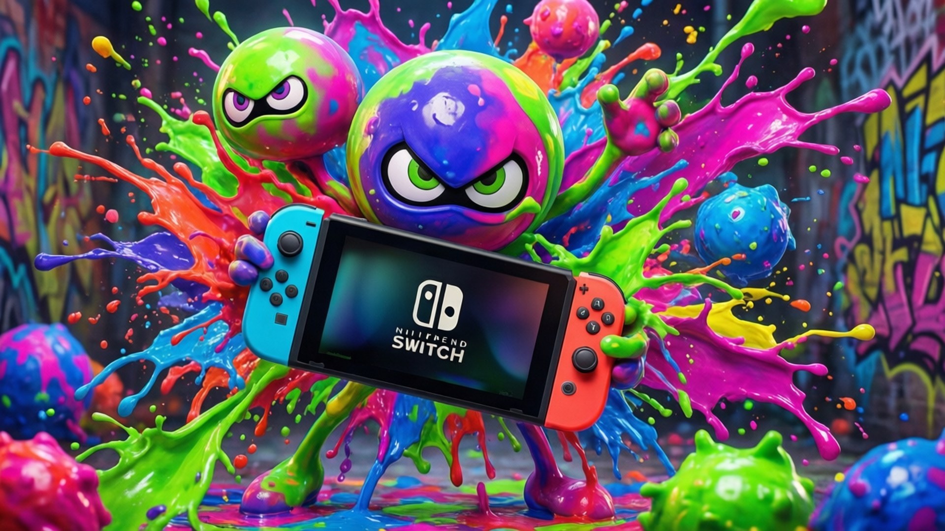 Splatoon blekkamp Bakgrunner