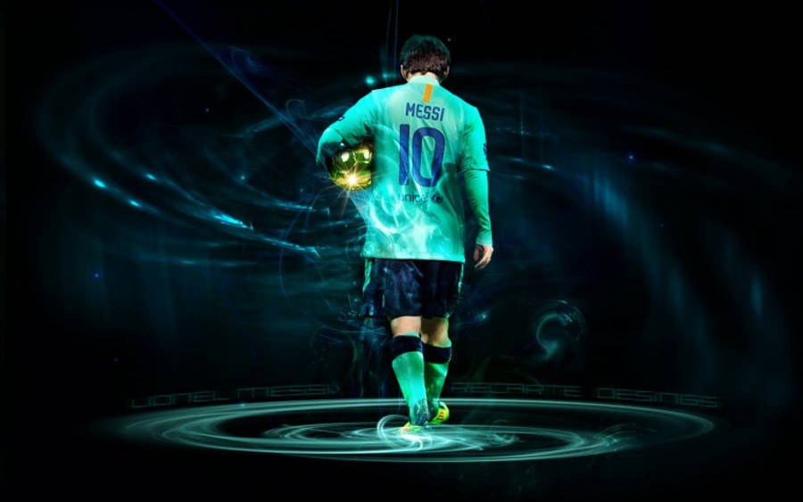 Sportslegenden Messi i 4K Bakgrunner