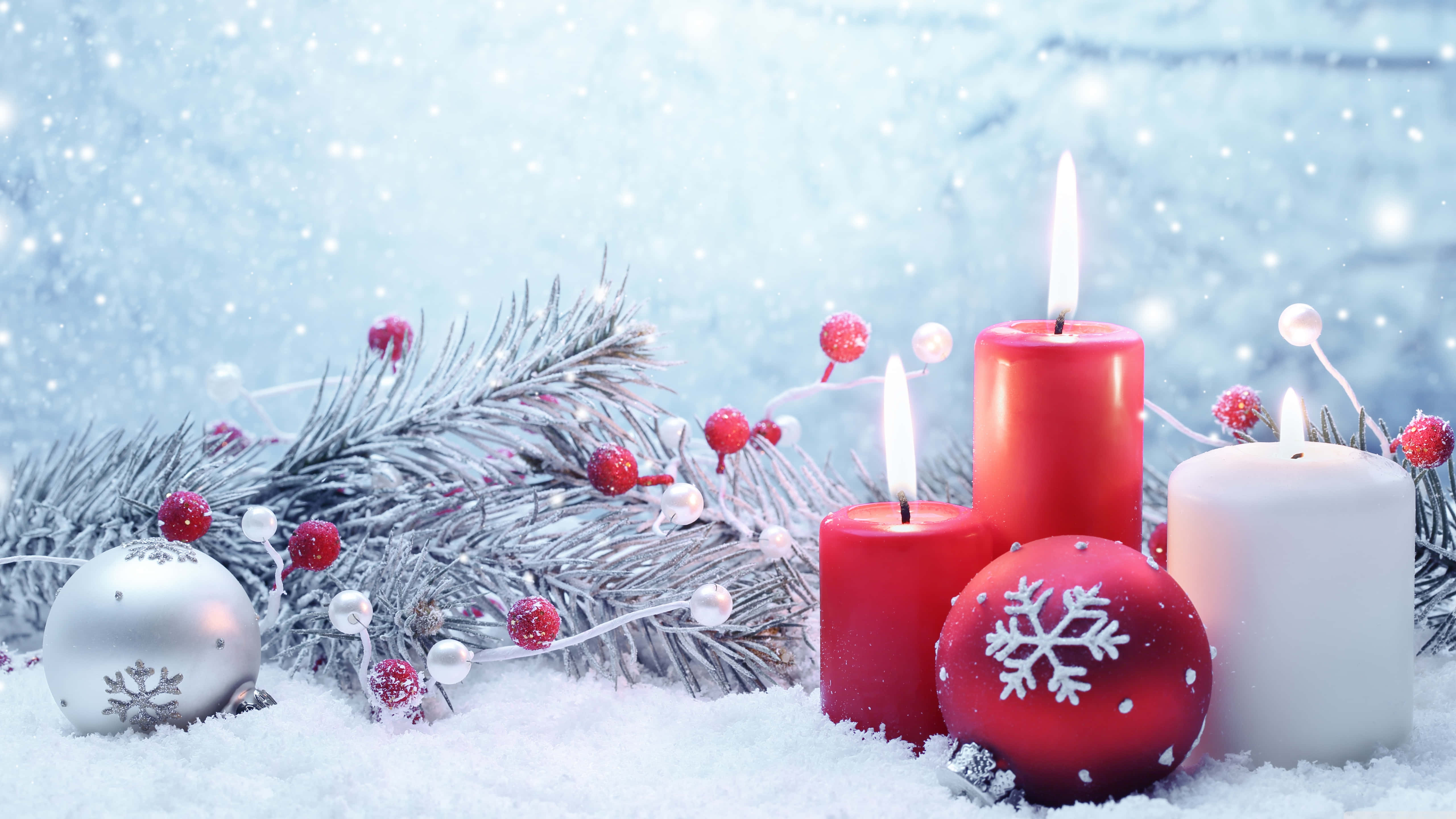 Spre festlig julestemning med dette vakre julebildet Bakgrunner