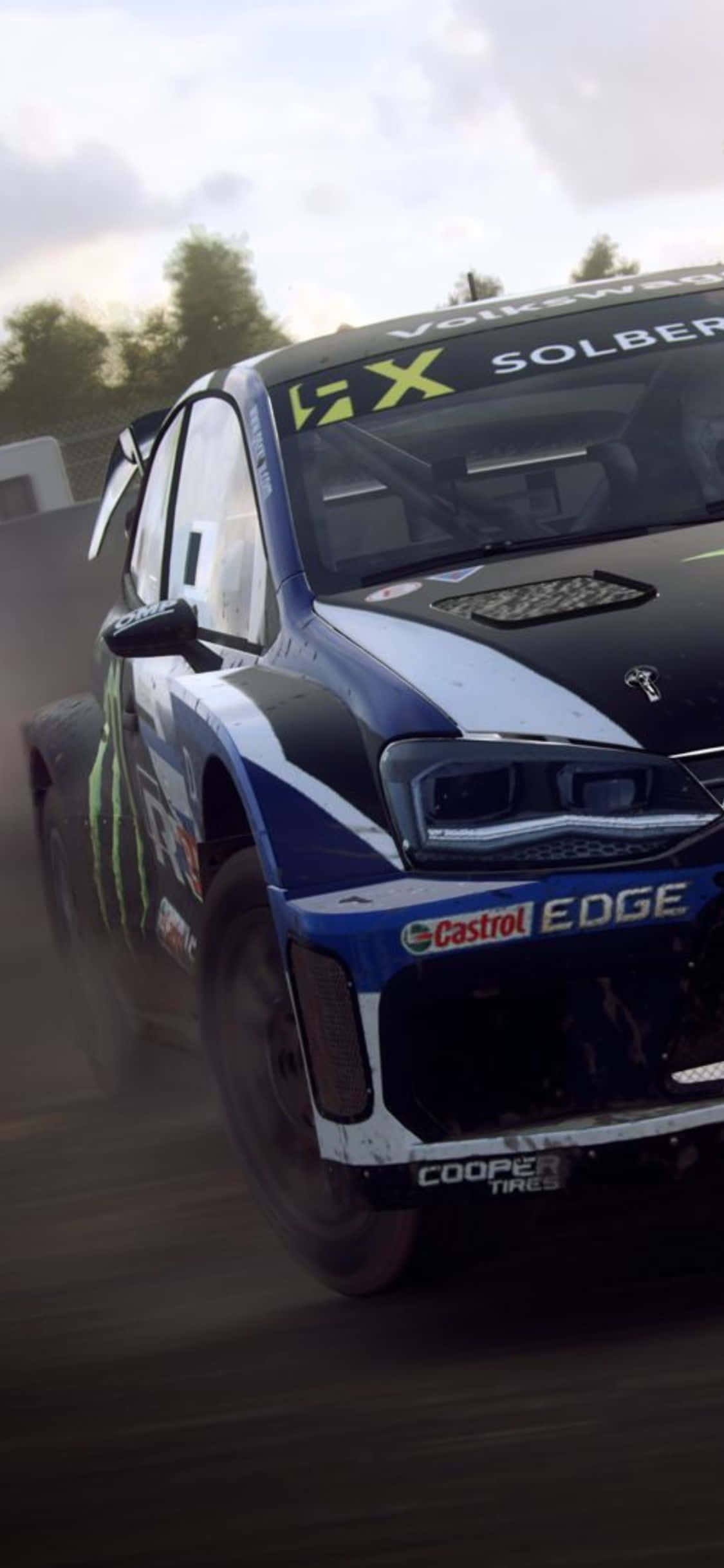 Spreng deg vei til seier med iPhone Xs Dirt Rally Bakgrunner