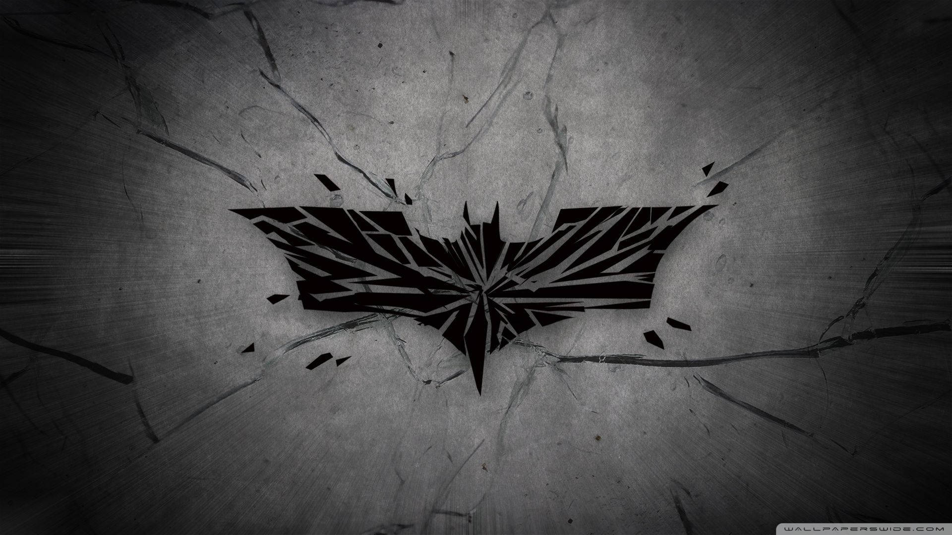 Sprukket Batman-logo bakgrunnsbilde