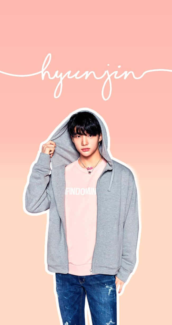 Sørkoreanske sangeren Hyunjin stilig look Bakgrunner
