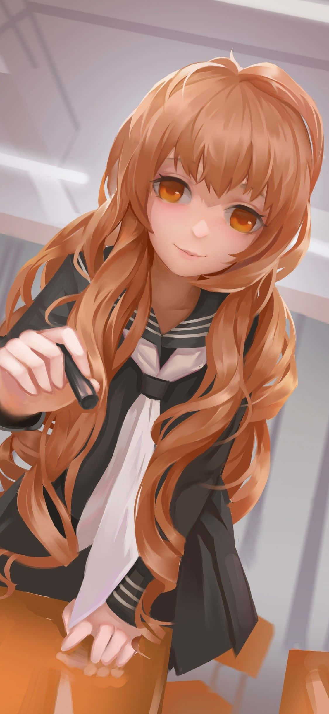 Søt animejente Taiga Aisaka Bakgrunner