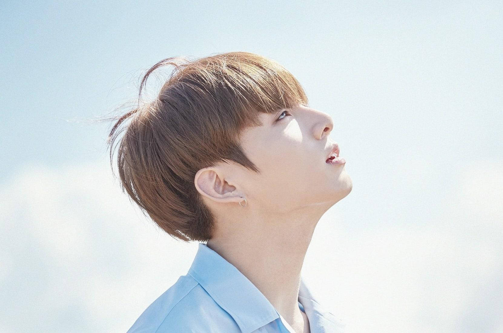 Søt BTS Jungkook sideprofil Bakgrunner