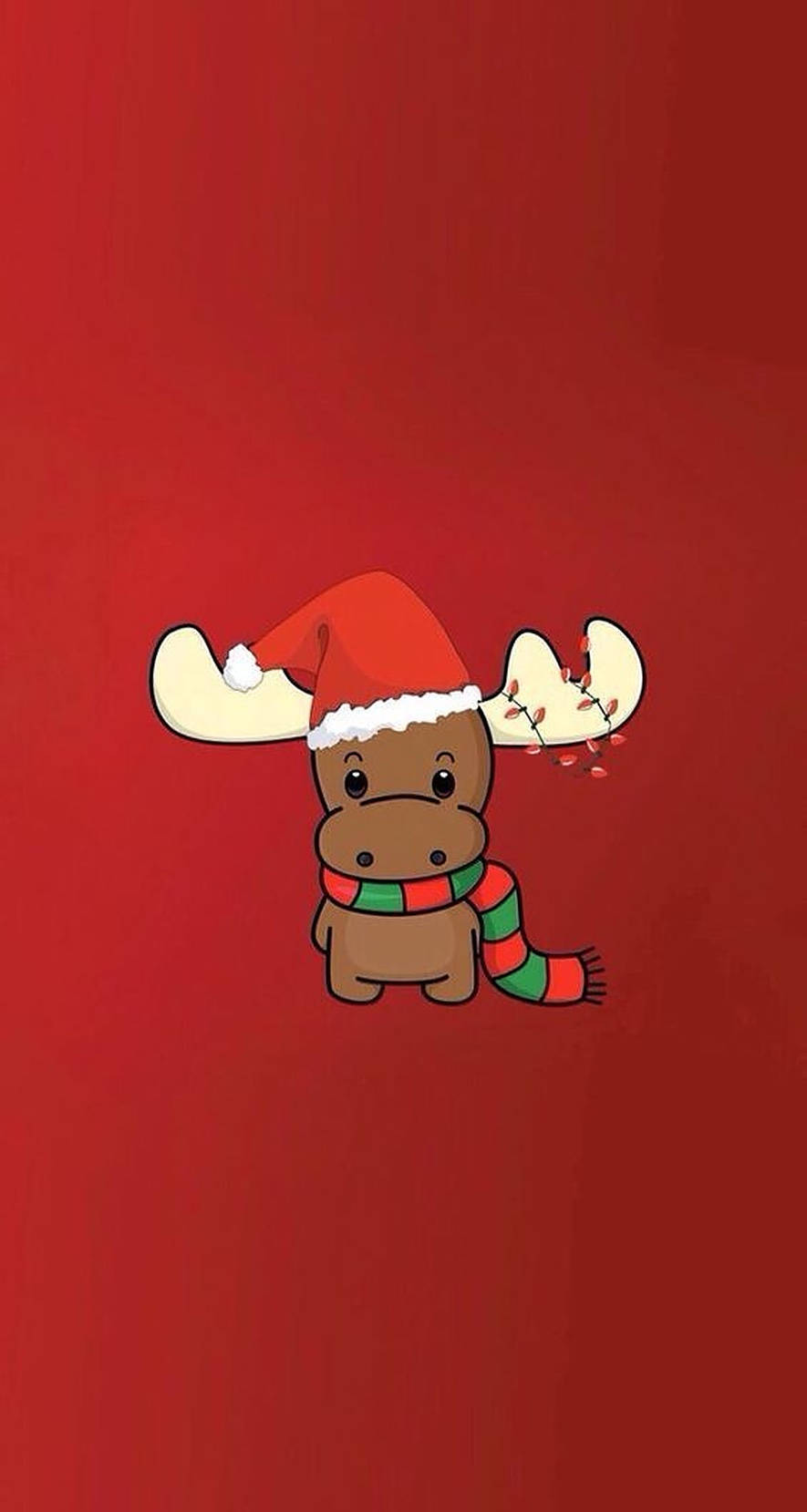 Søt elg jul plakat Bakgrunner