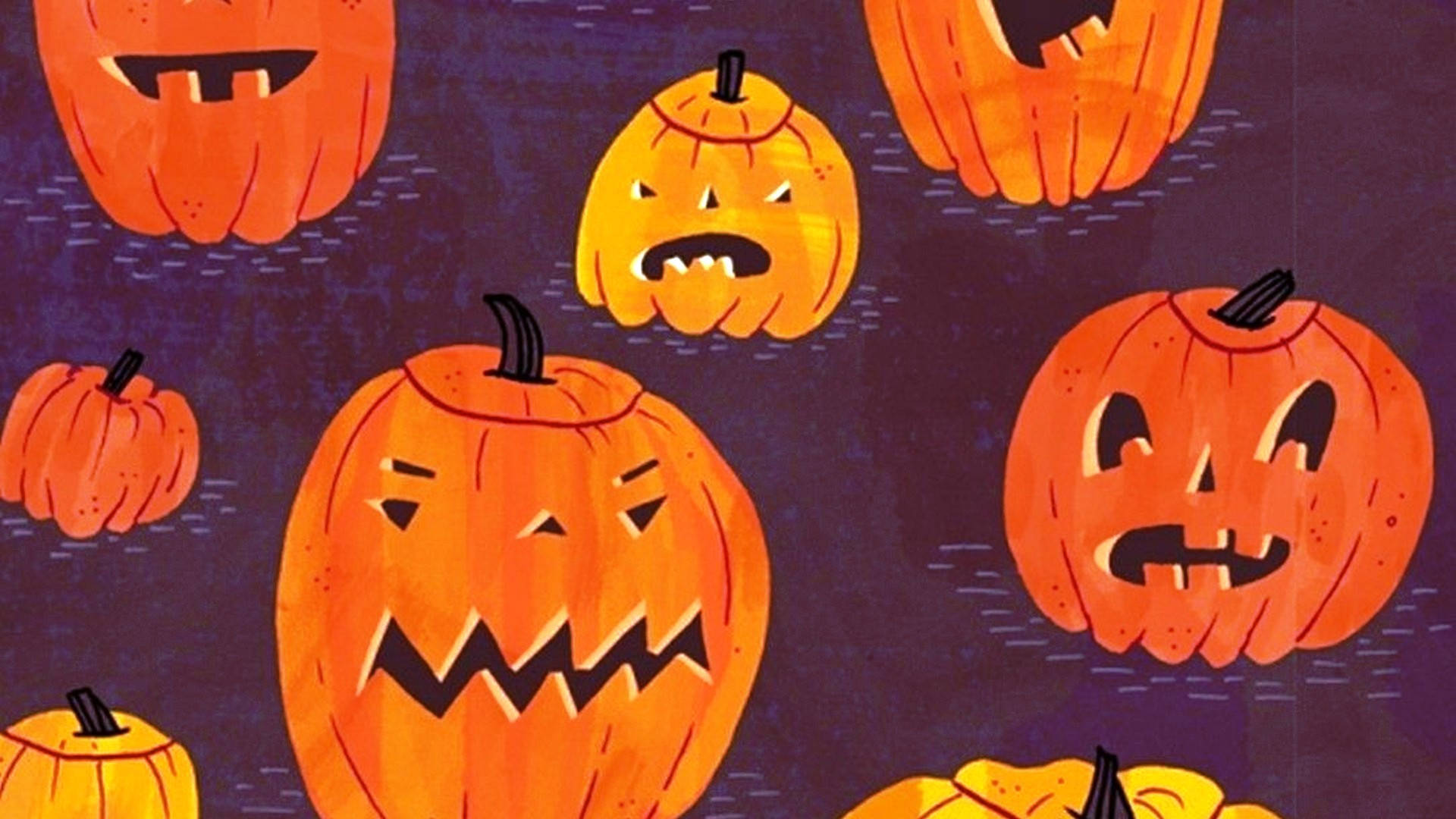 Søt estetisk Halloween skumle gresskar Bakgrunner