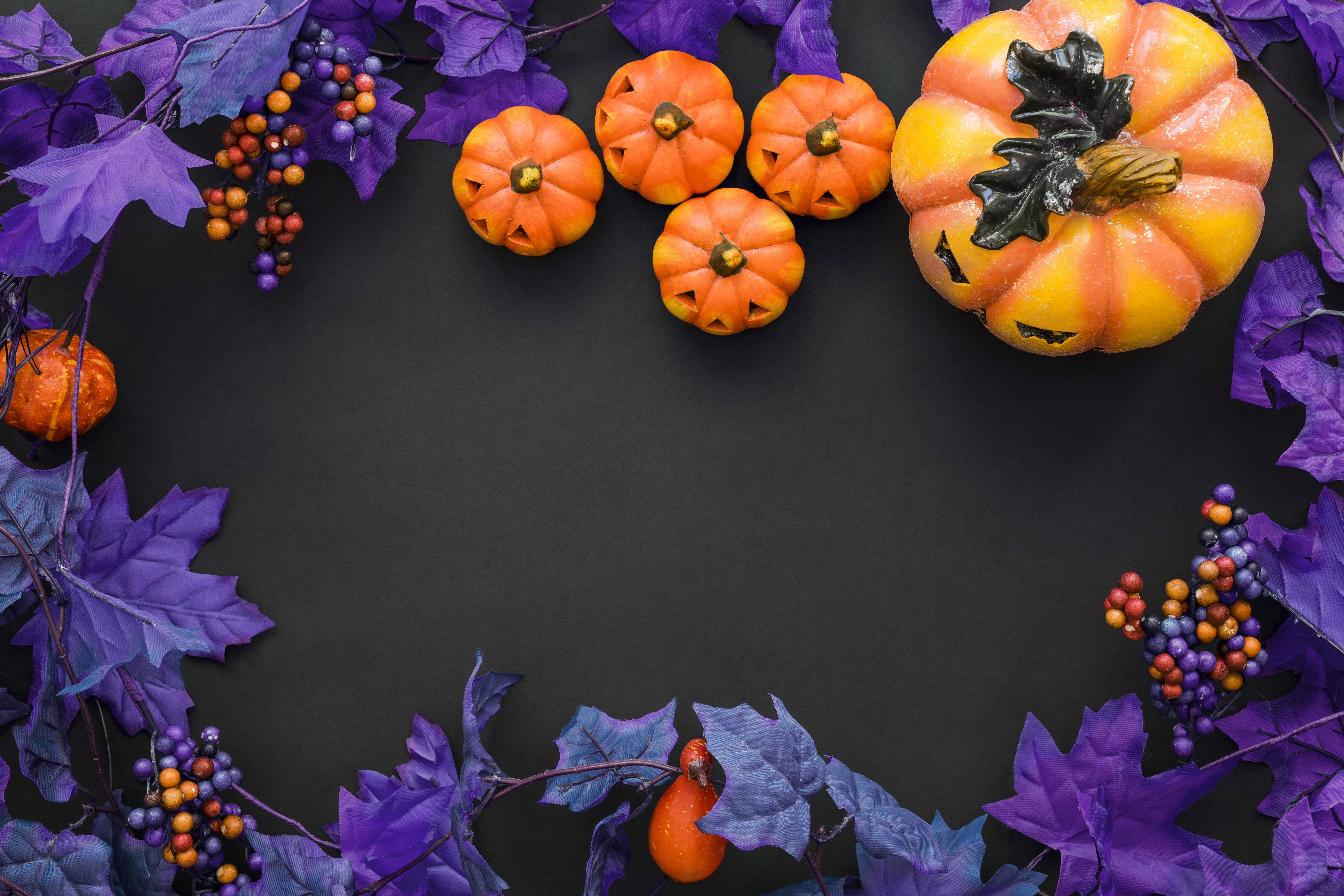 Søt Halloween lilla kunst Bakgrunner