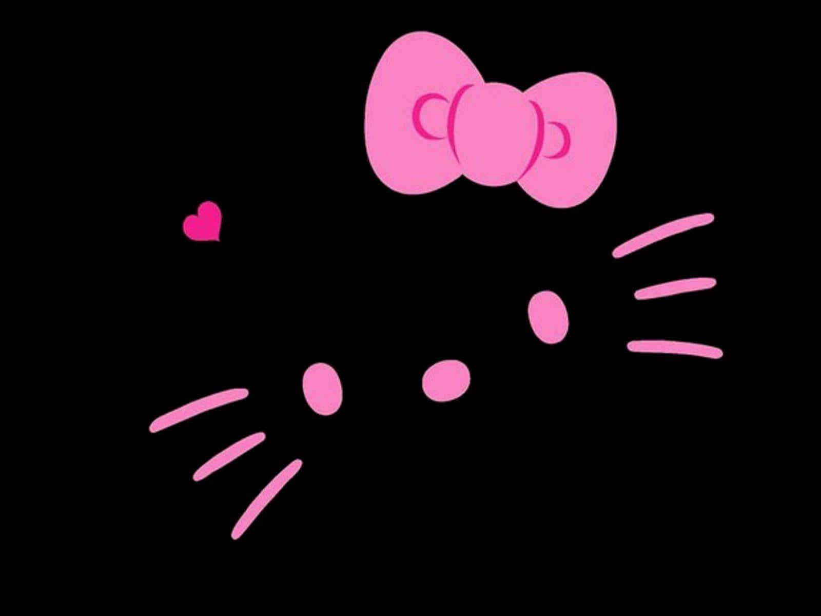 Søt Hello Kitty-inspirert bærbar PC Bakgrunner